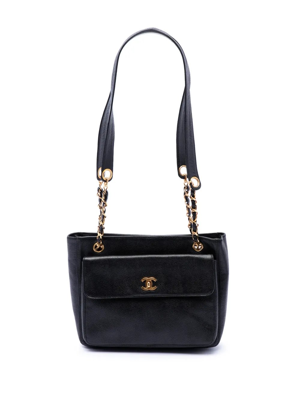 1996-1997 CC Caviar Front Pocket shoulder bag