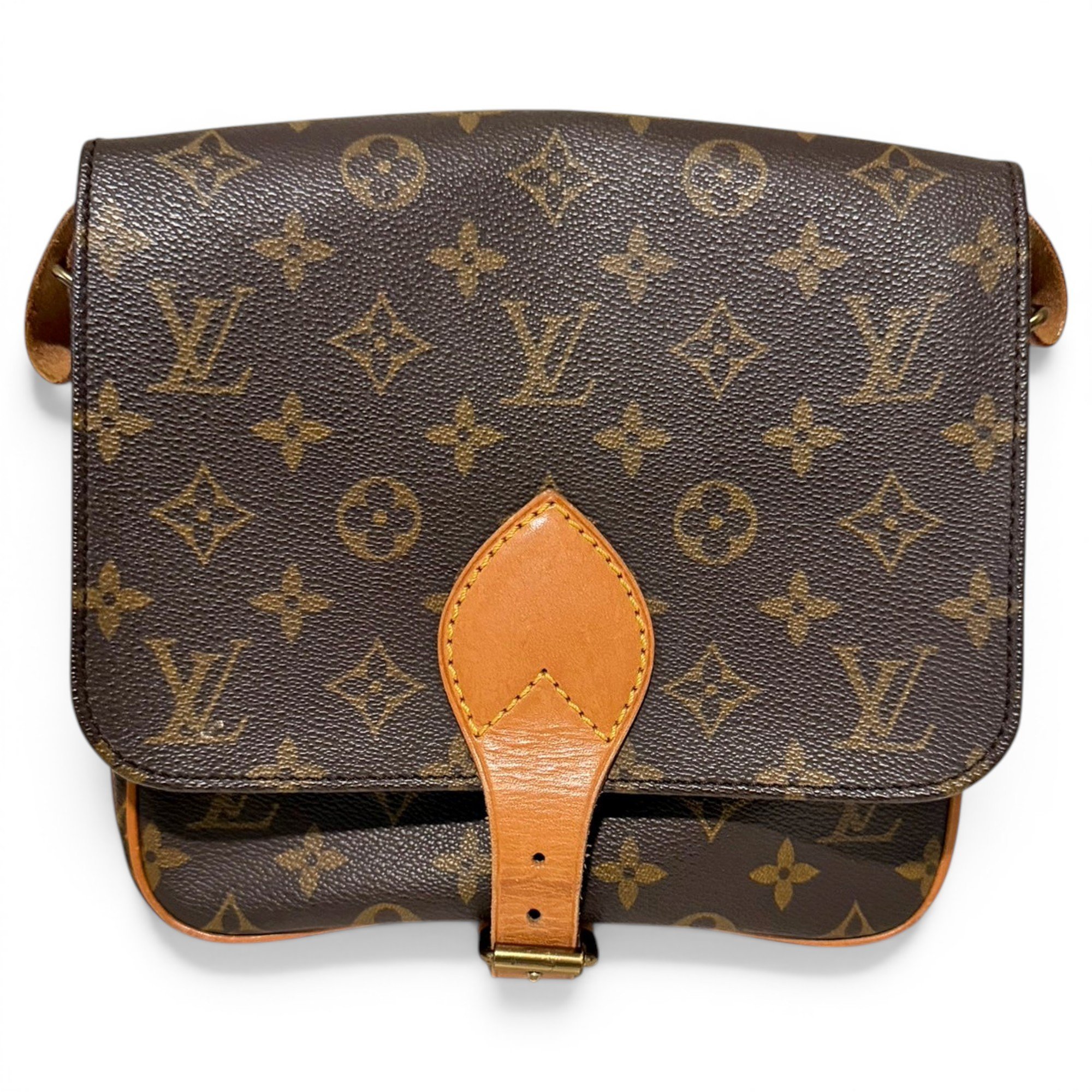 Cartouchière leather crossbody bag
