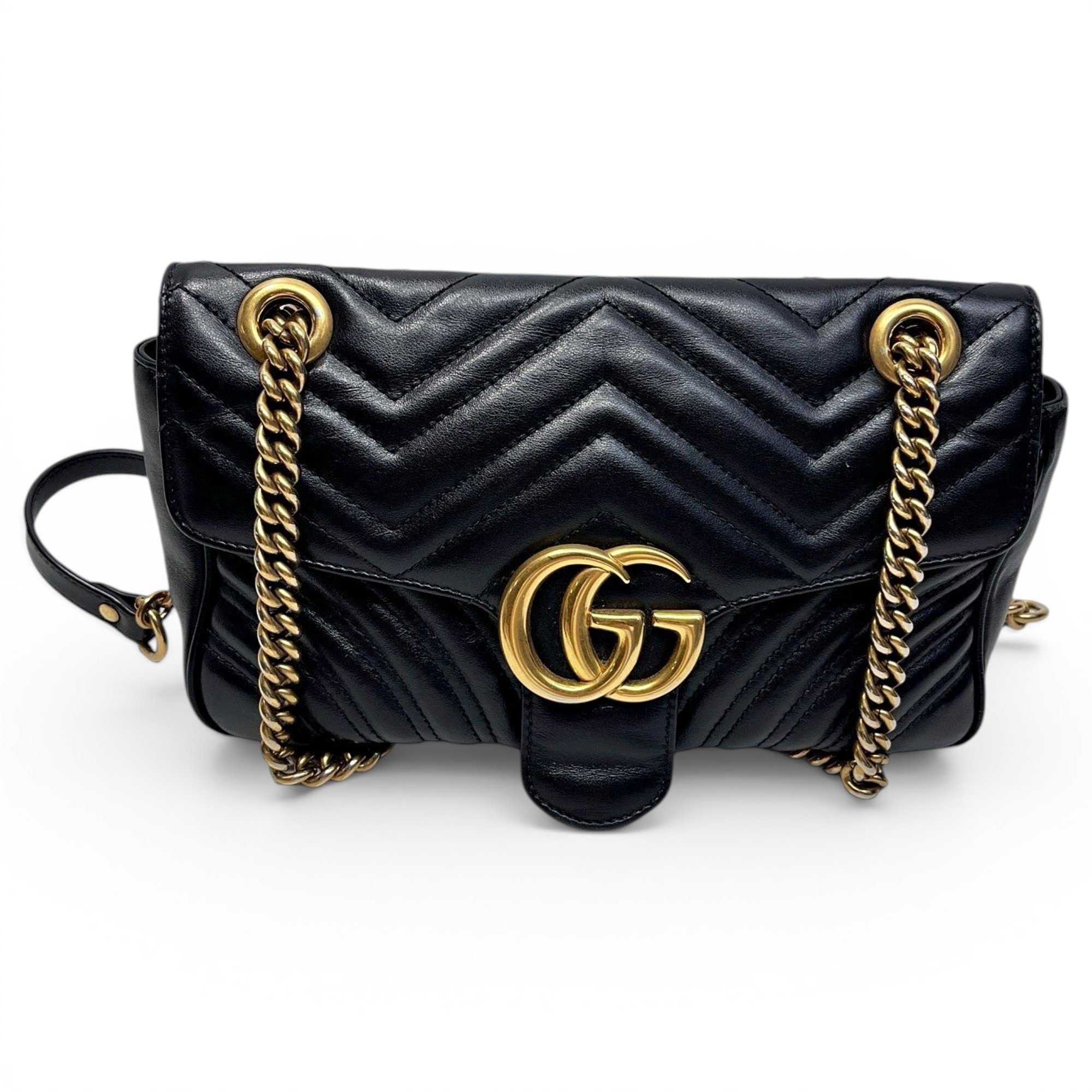 GG Marmont Flap leather crossbody bag