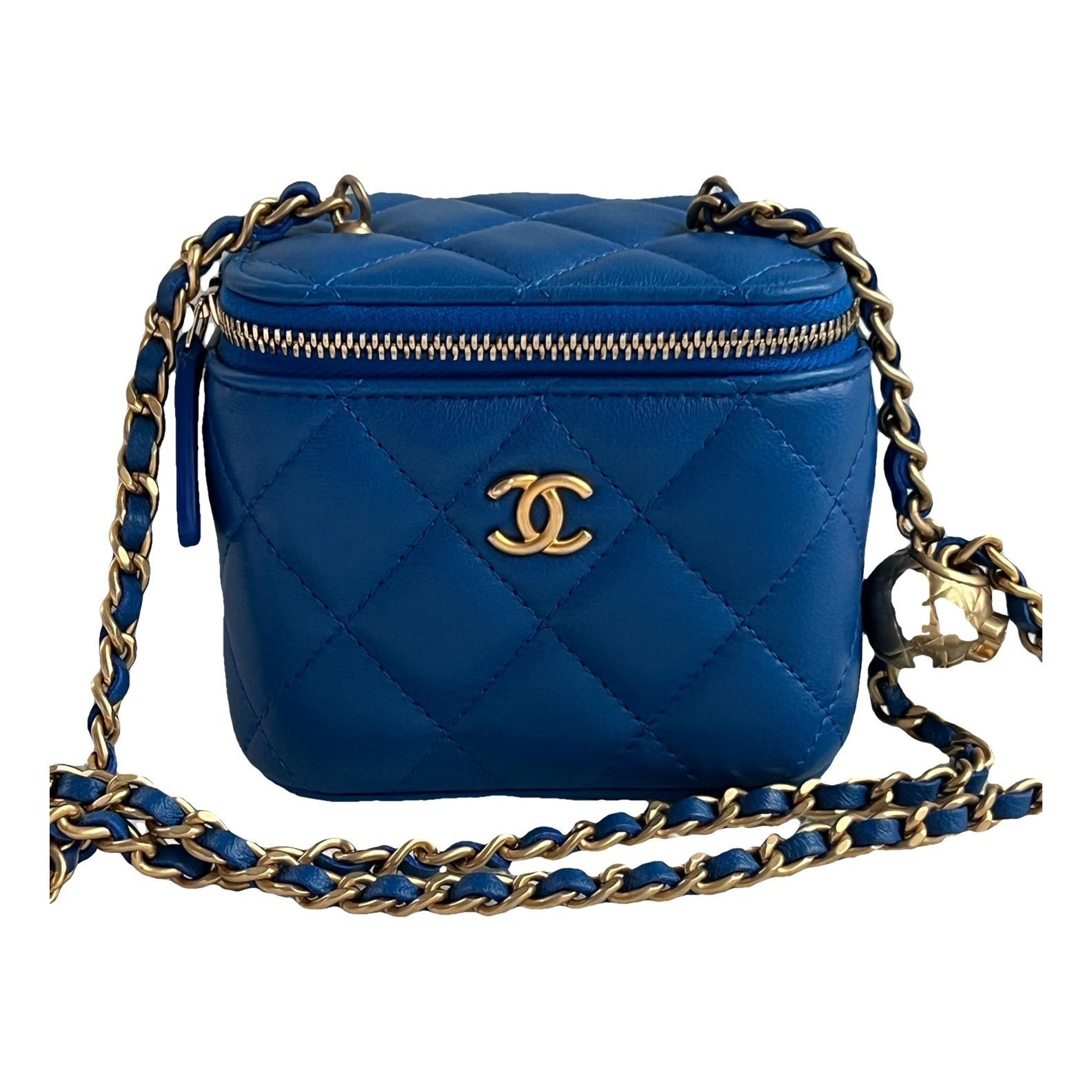 Vanity leather handbag