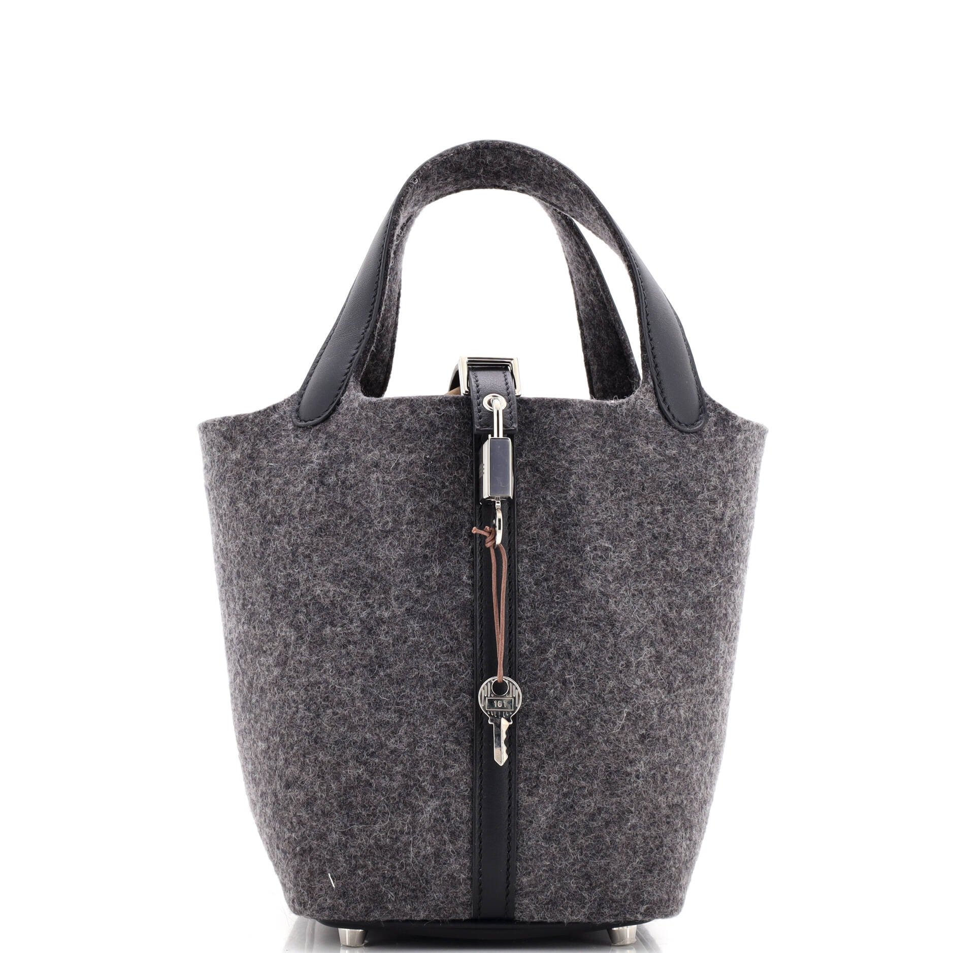 Hermes Picotin Lock Bag Felt with Leather PM