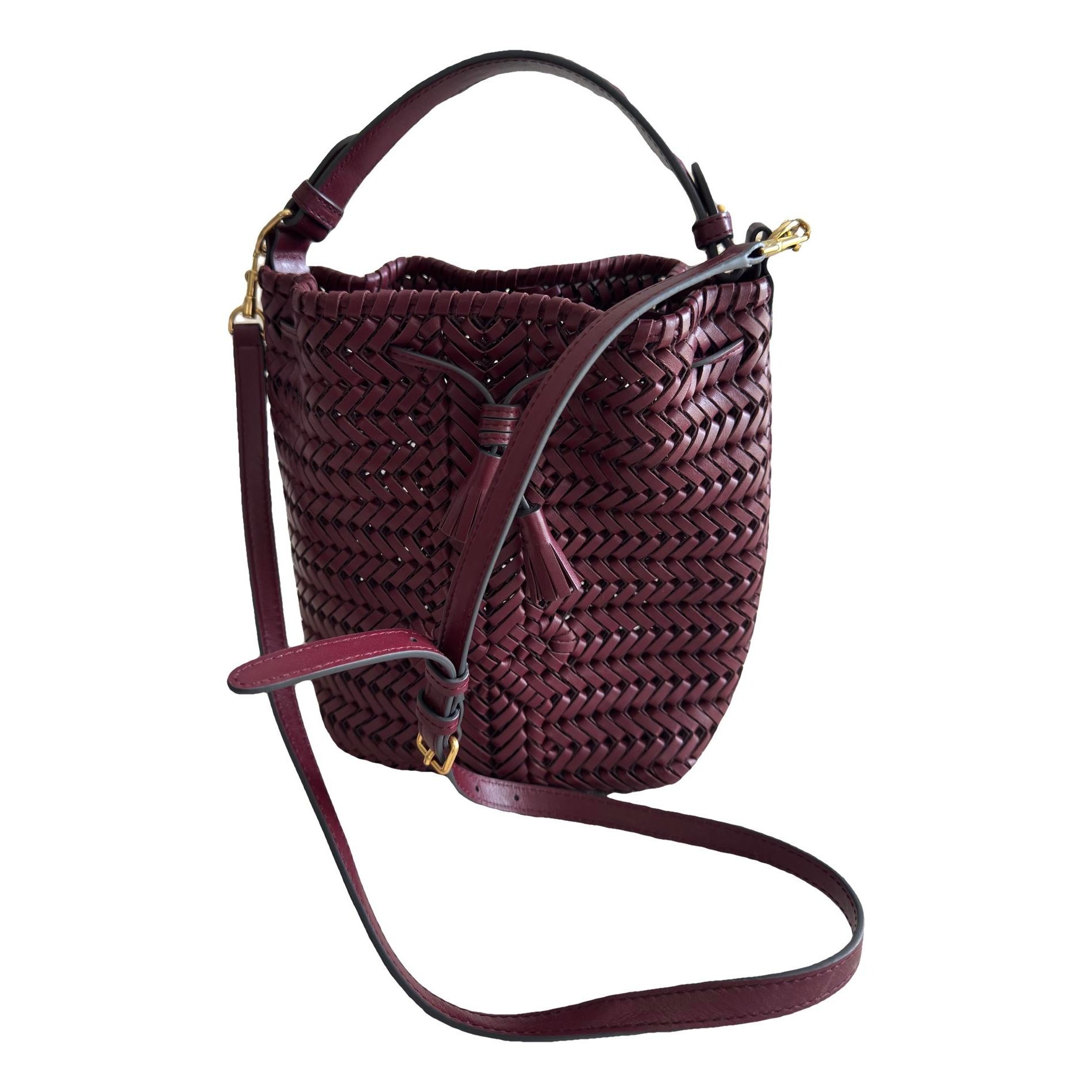 Linen crossbody bag