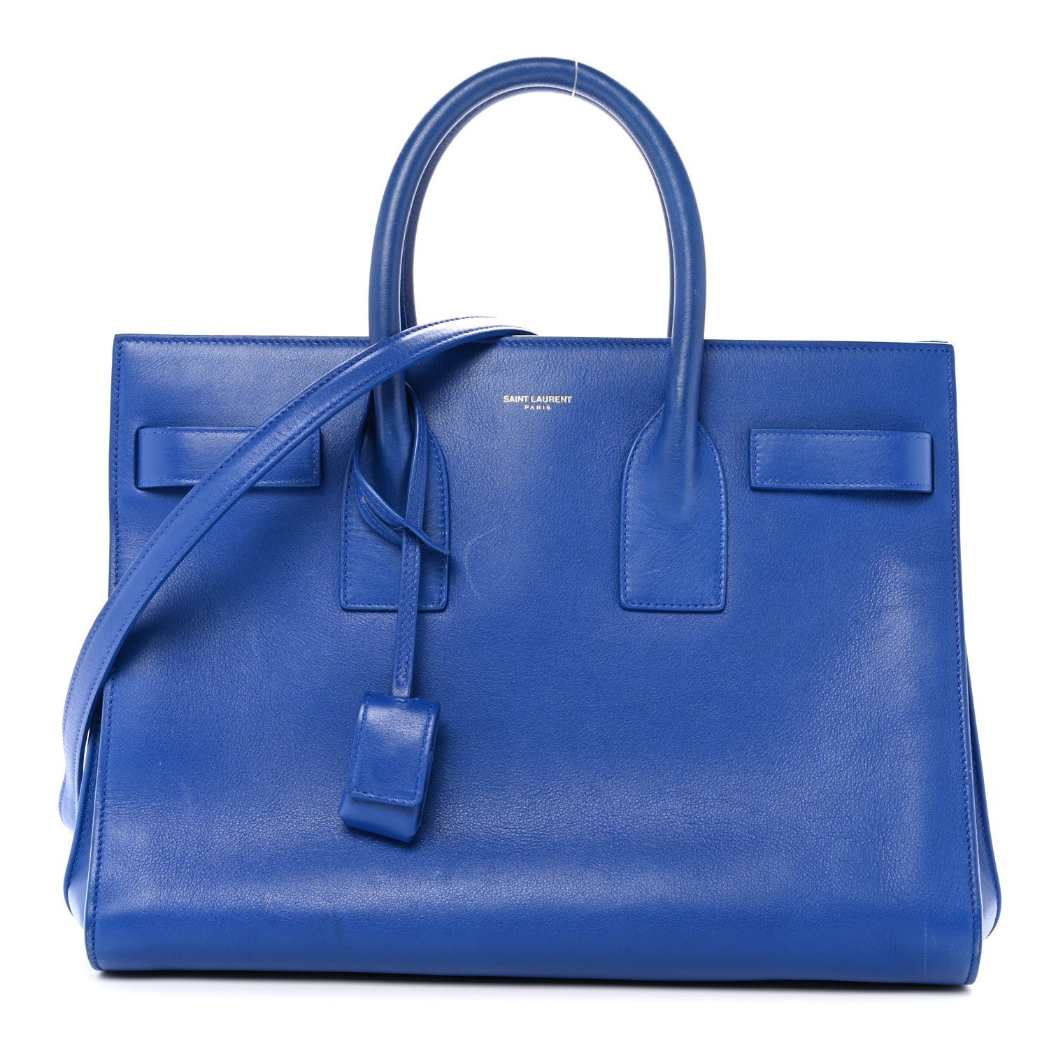 Saint Laurent Saint Laurent Calfskin Small Sac De Jour Outremer