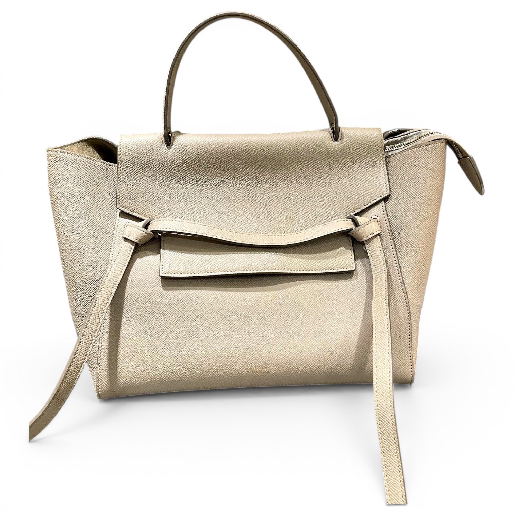 Belt leather handbag