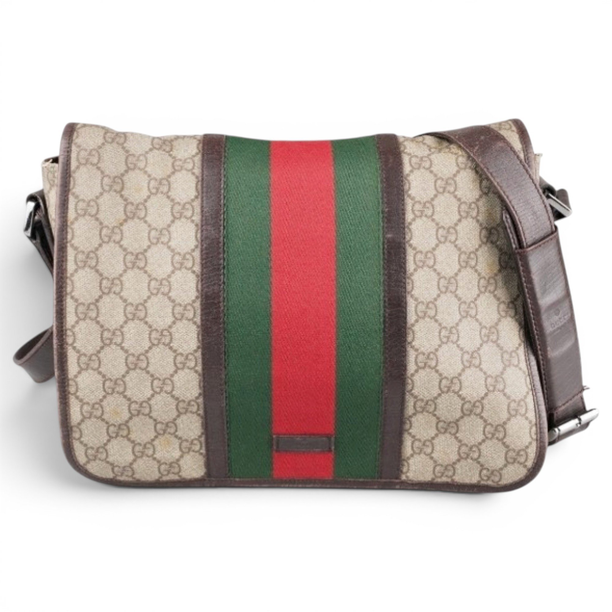 Gucci GG Marmont Zip Messenger cloth crossbody bag