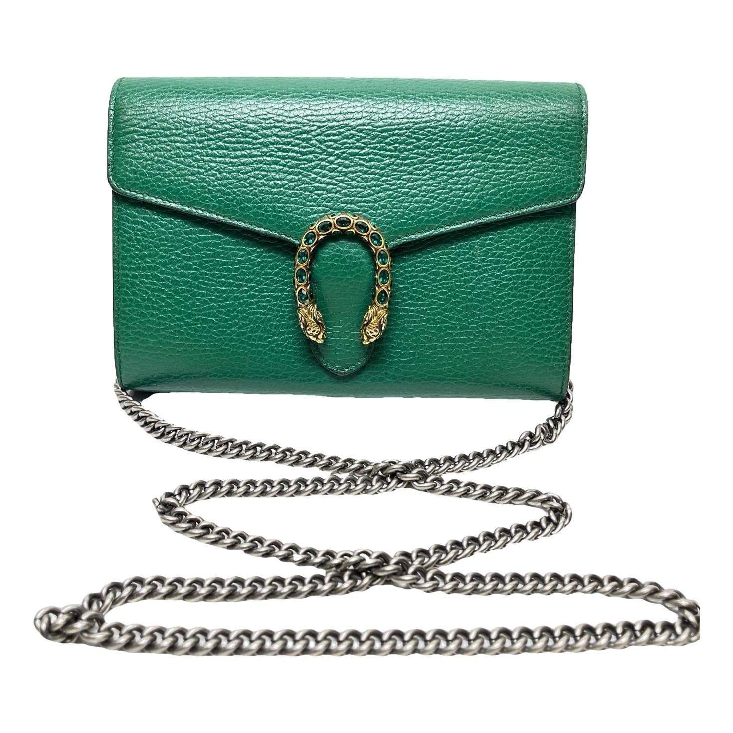 Dionysus Chain Wallet leather handbag