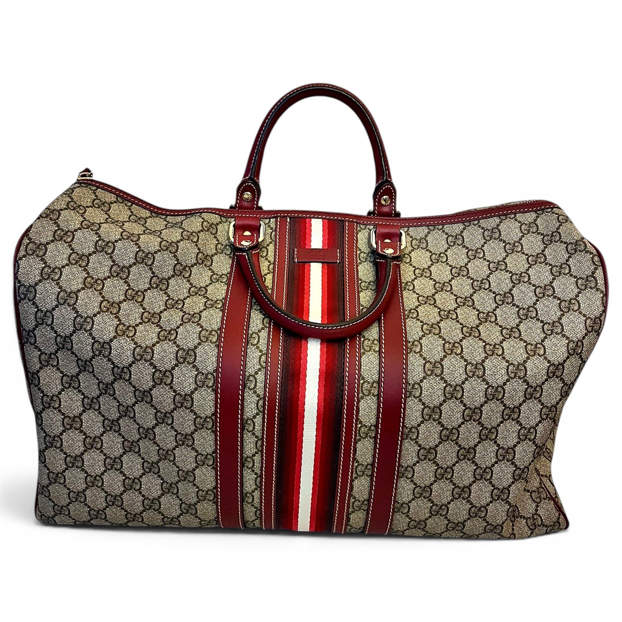 Leather travel bag