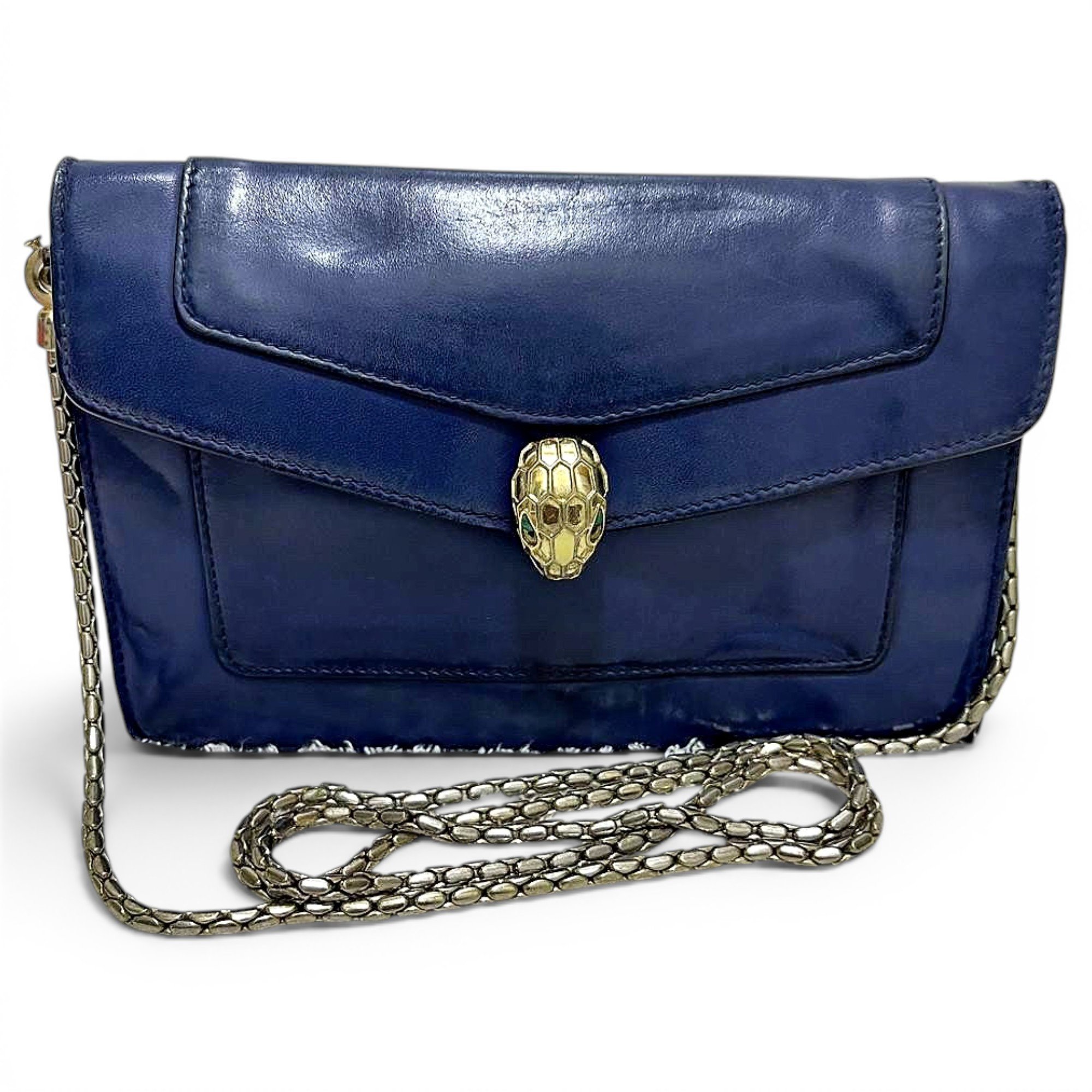 Bvlgari Serpenti leather handbag
