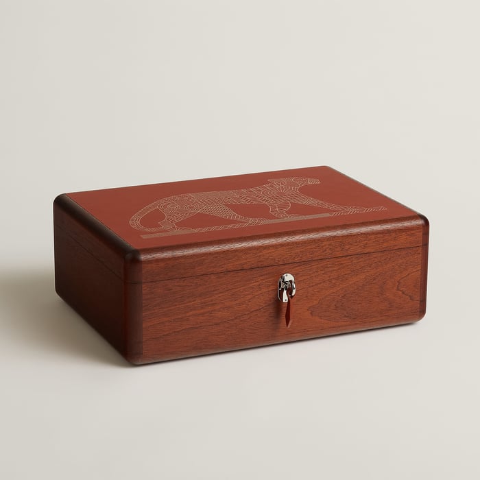 Cuivre Casaque Panthera Deco Watch Box
