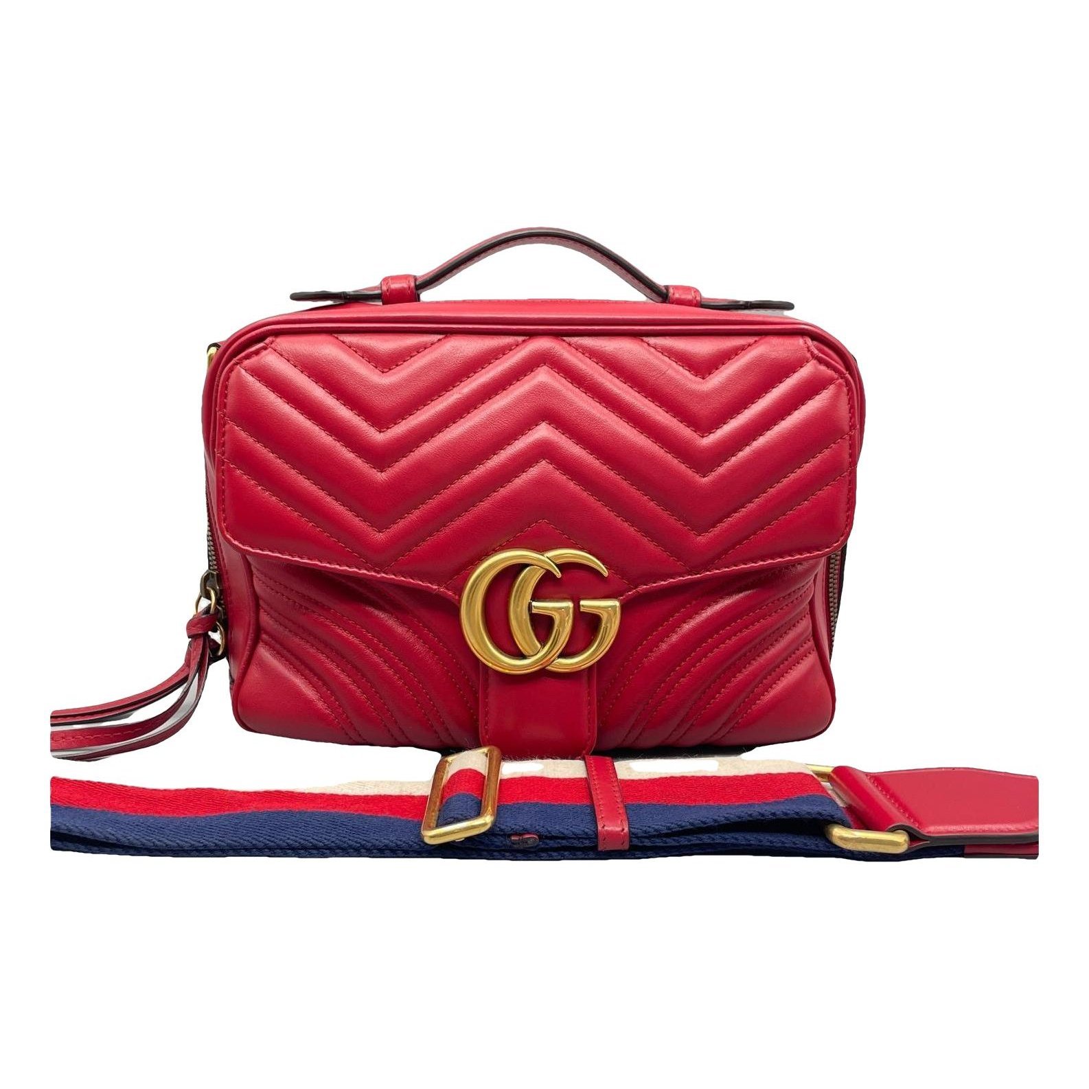 GG Marmont Flap leather handbag
