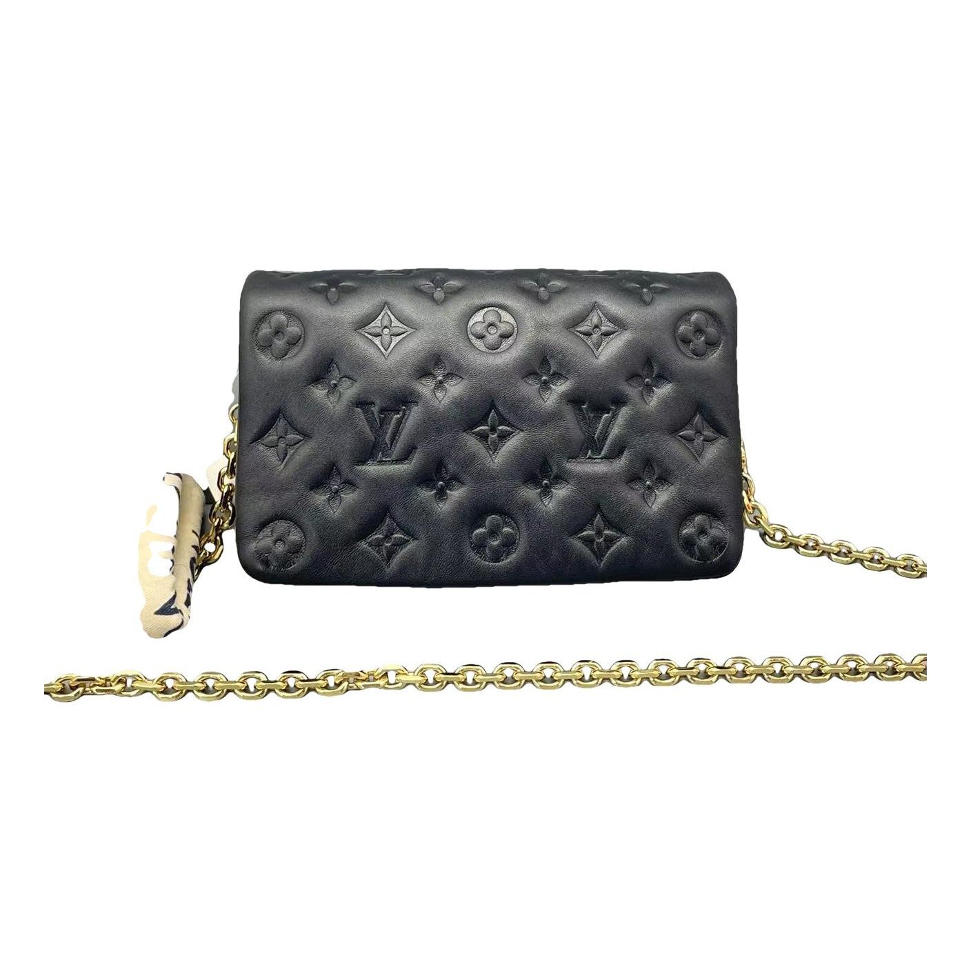 Coussin leather handbag