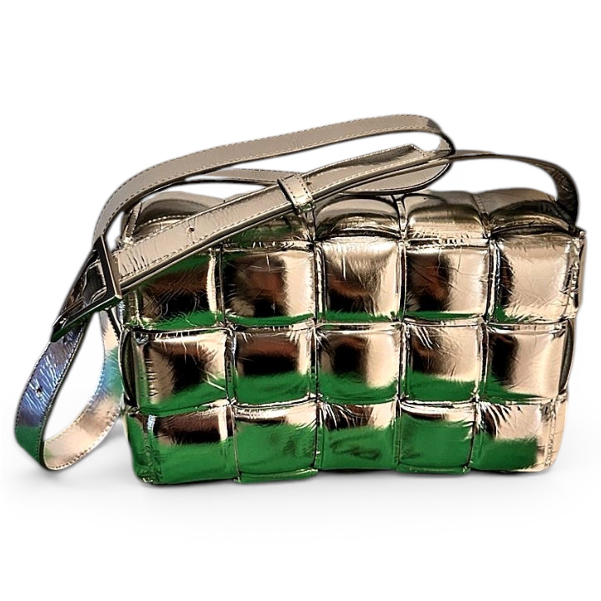 Cassette Padded leather crossbody bag
