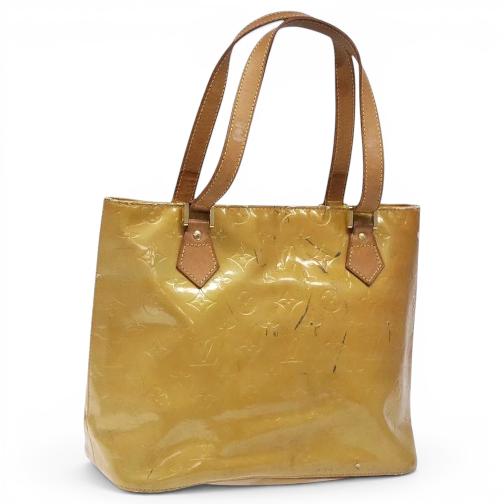 Patent leather handbag