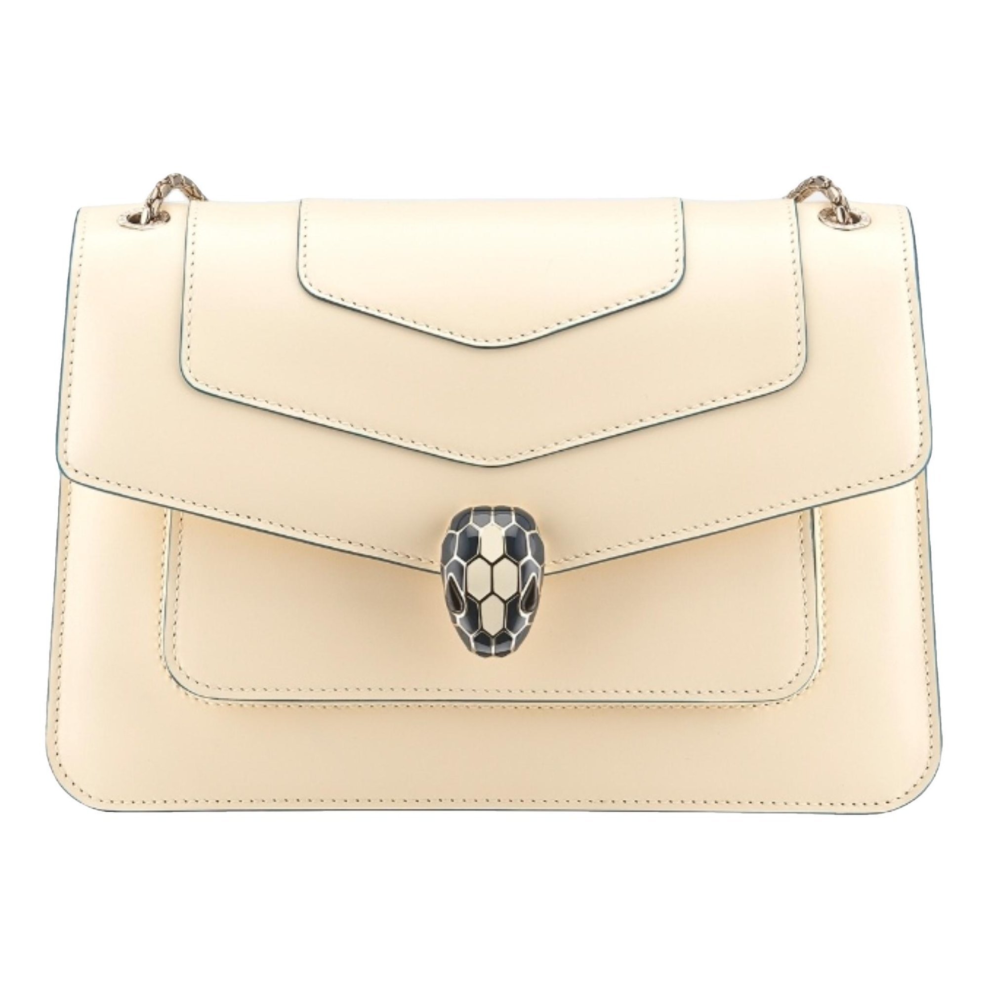 Serpenti leather handbag