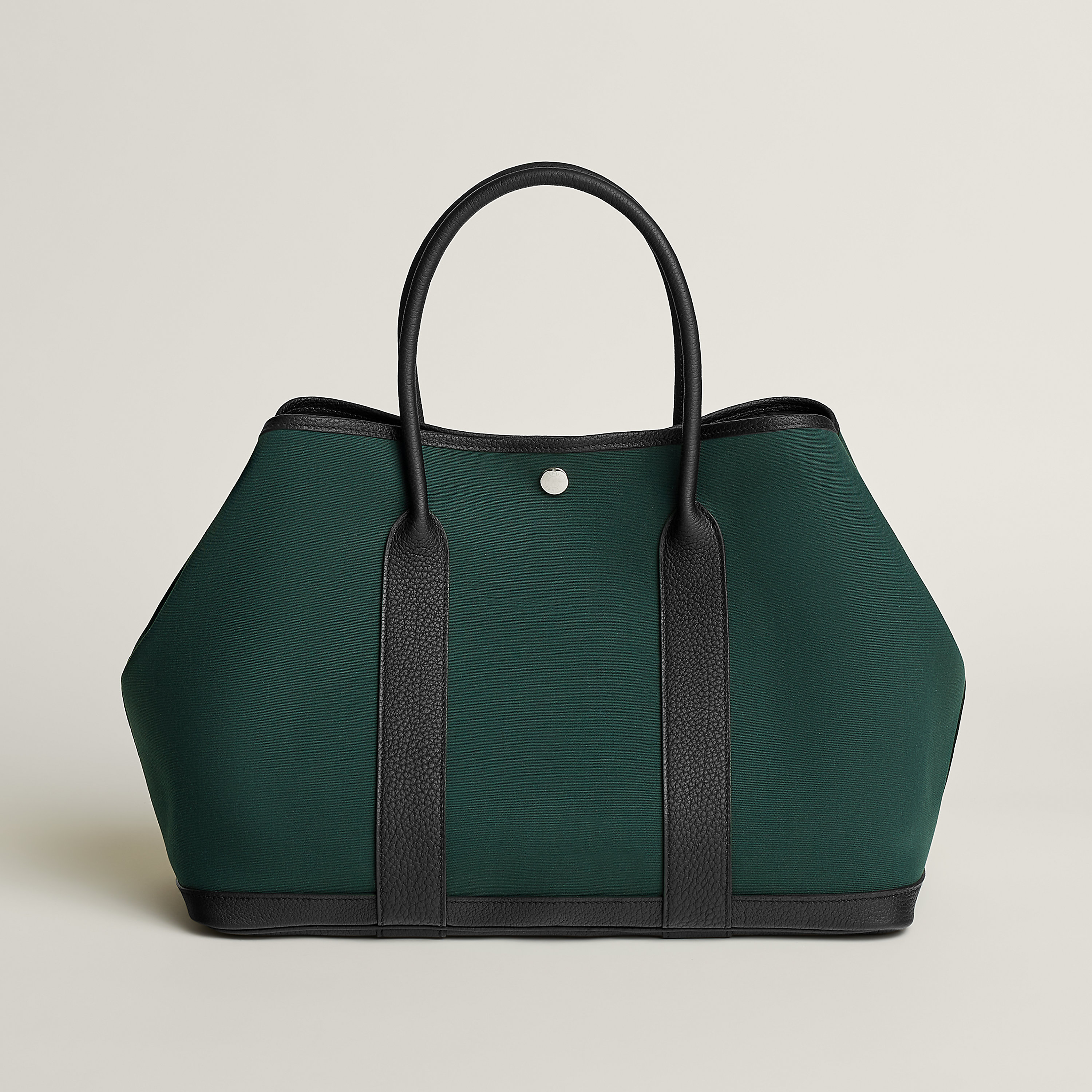 Hermès Garden Party 36 in Vert Cyprès/Noir
