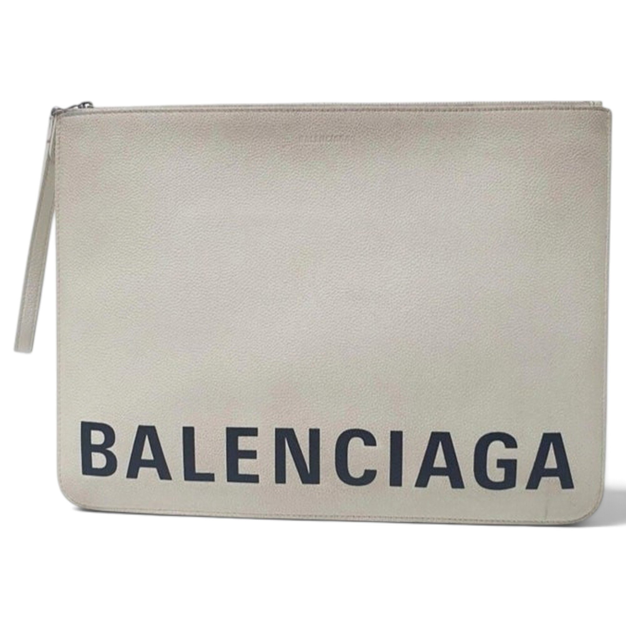 Leather clutch bag
