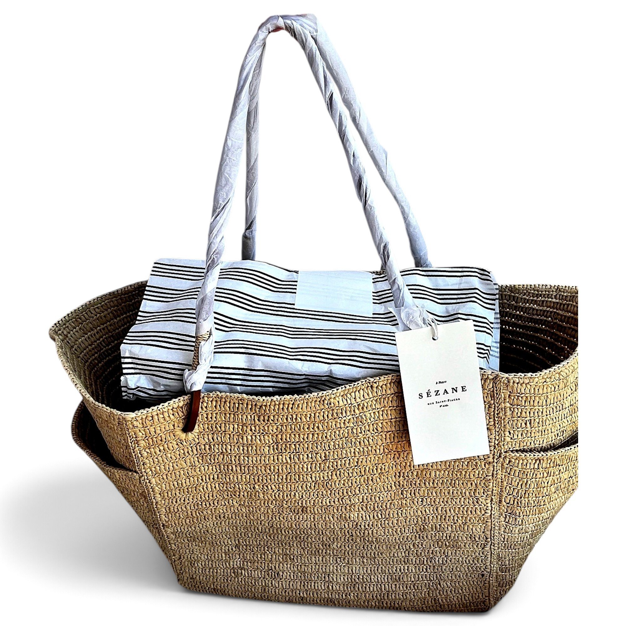 Leather tote