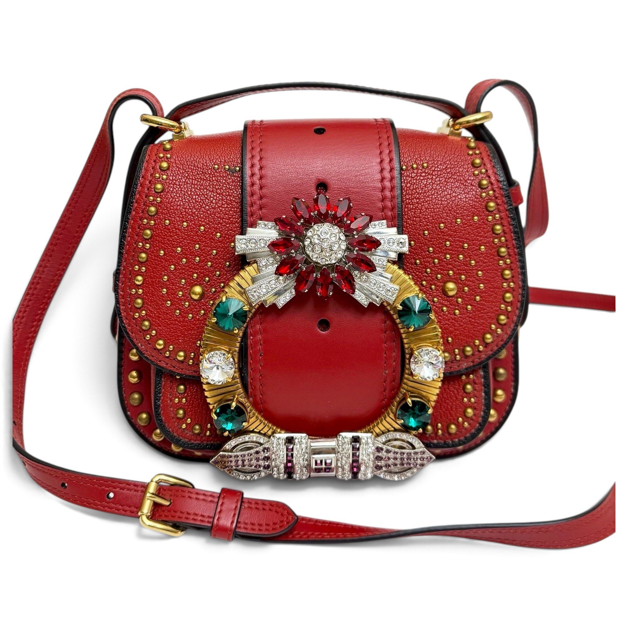 Dahlia leather crossbody bag