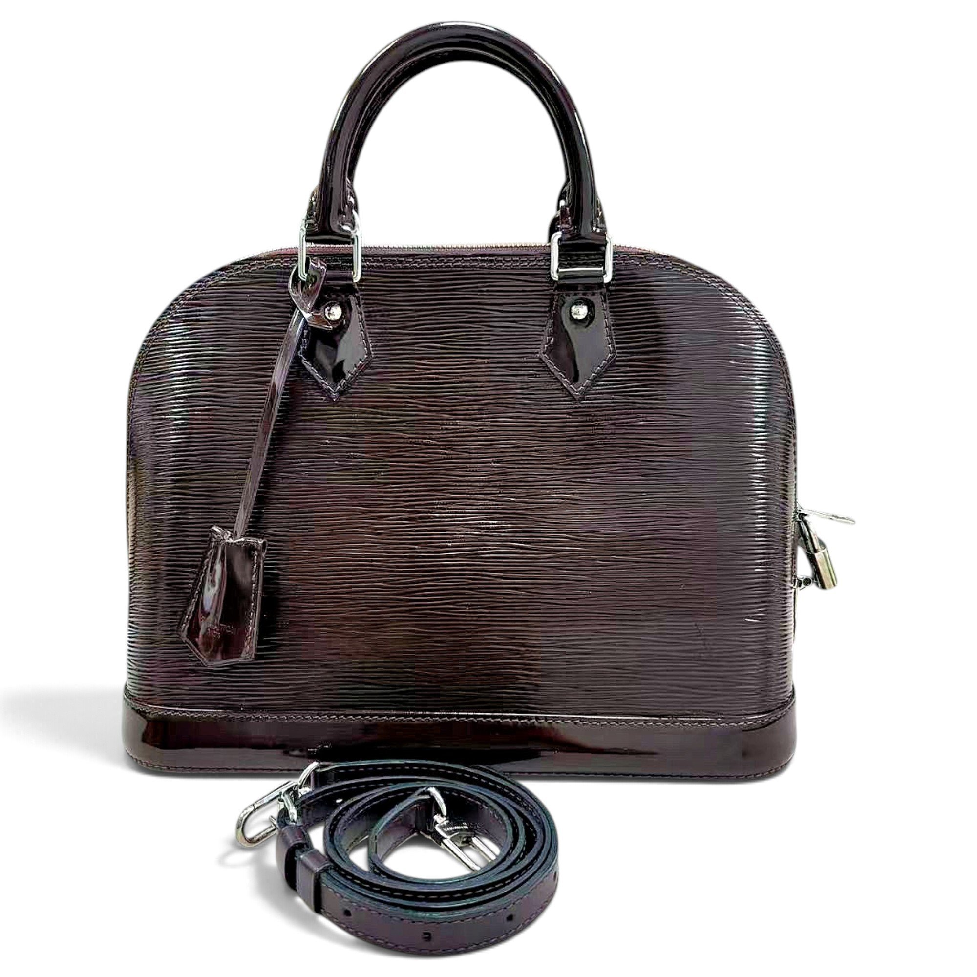 Alma patent leather handbag