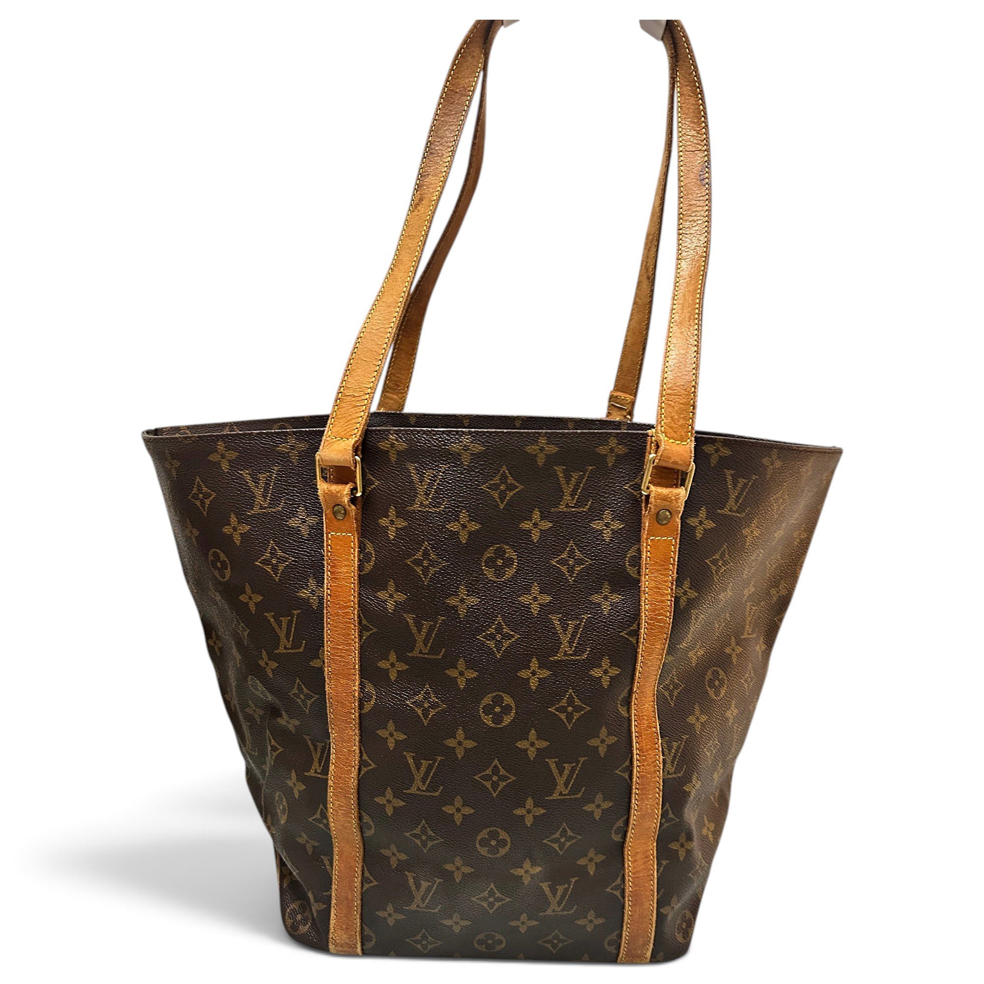 Shopping leather handbag