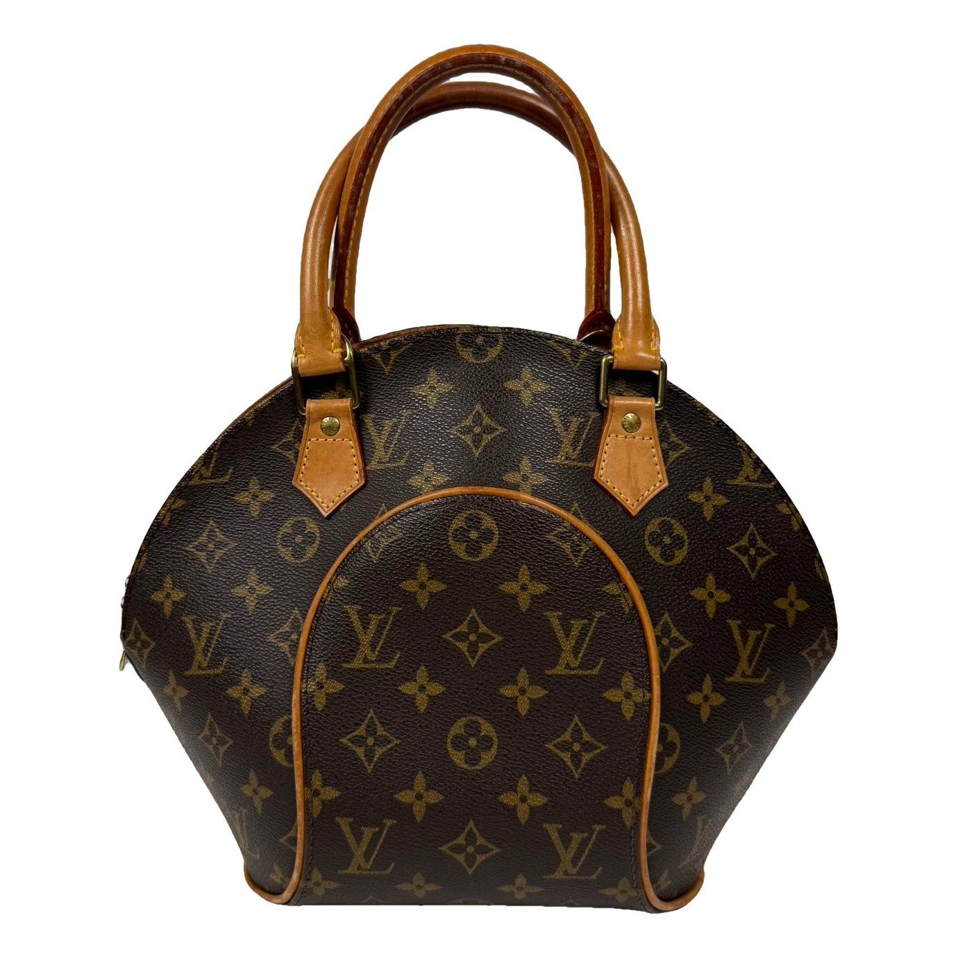Ellipse leather handbag