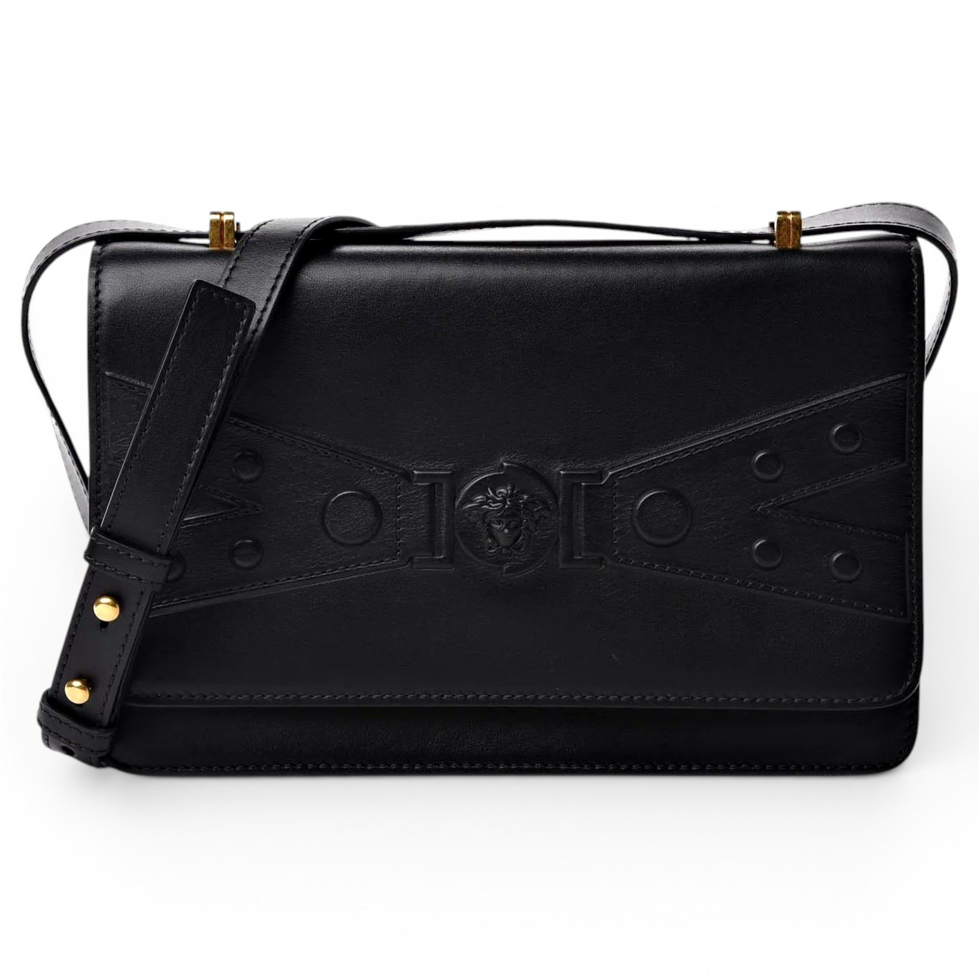 Versace La Medusa leather handbag