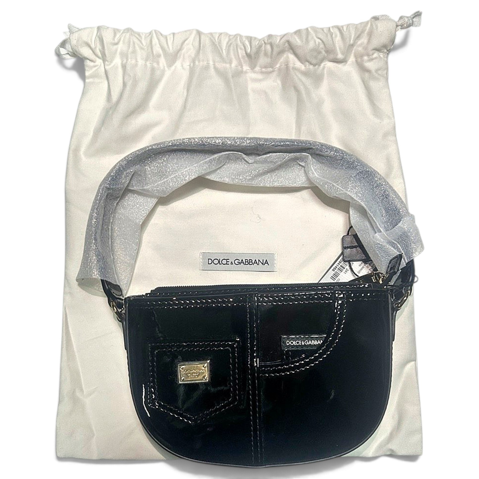 Patent leather handbag