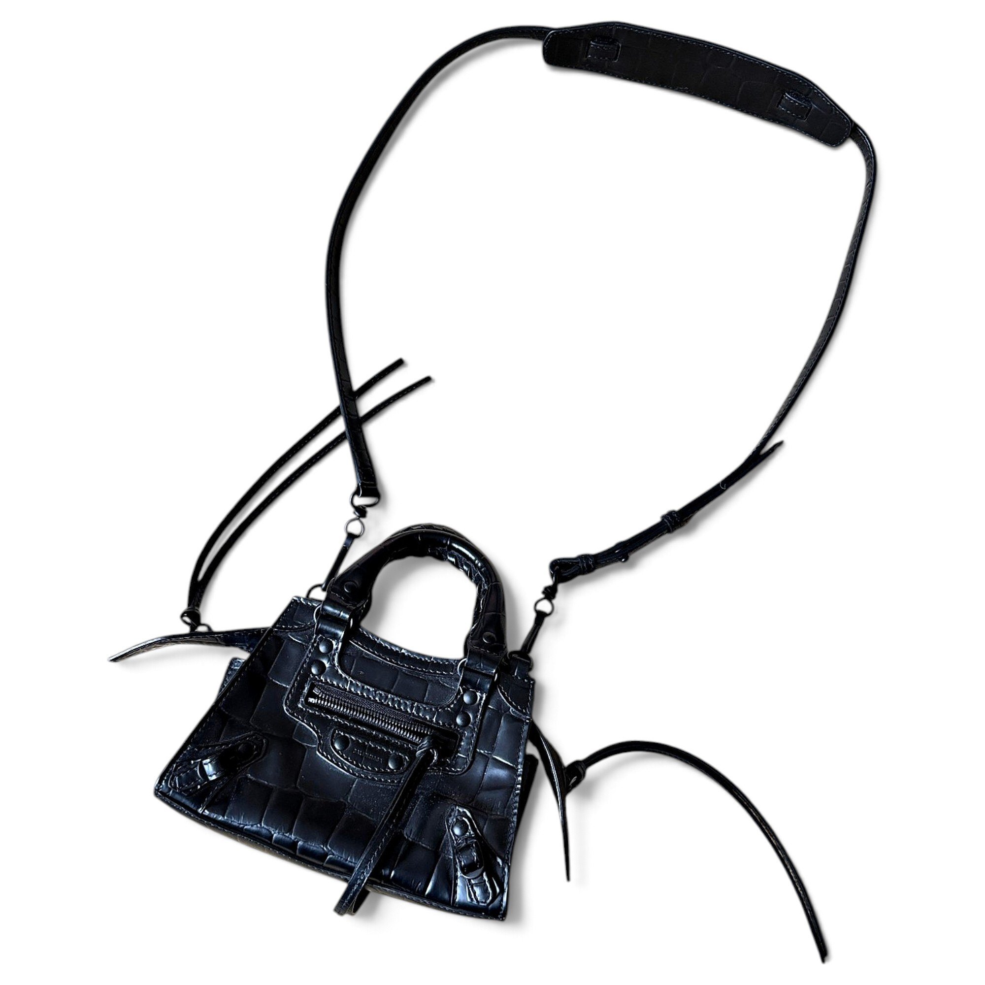 City leather mini bag