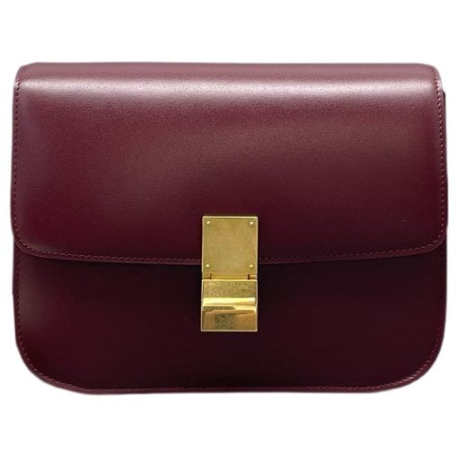 Classic leather crossbody bag
