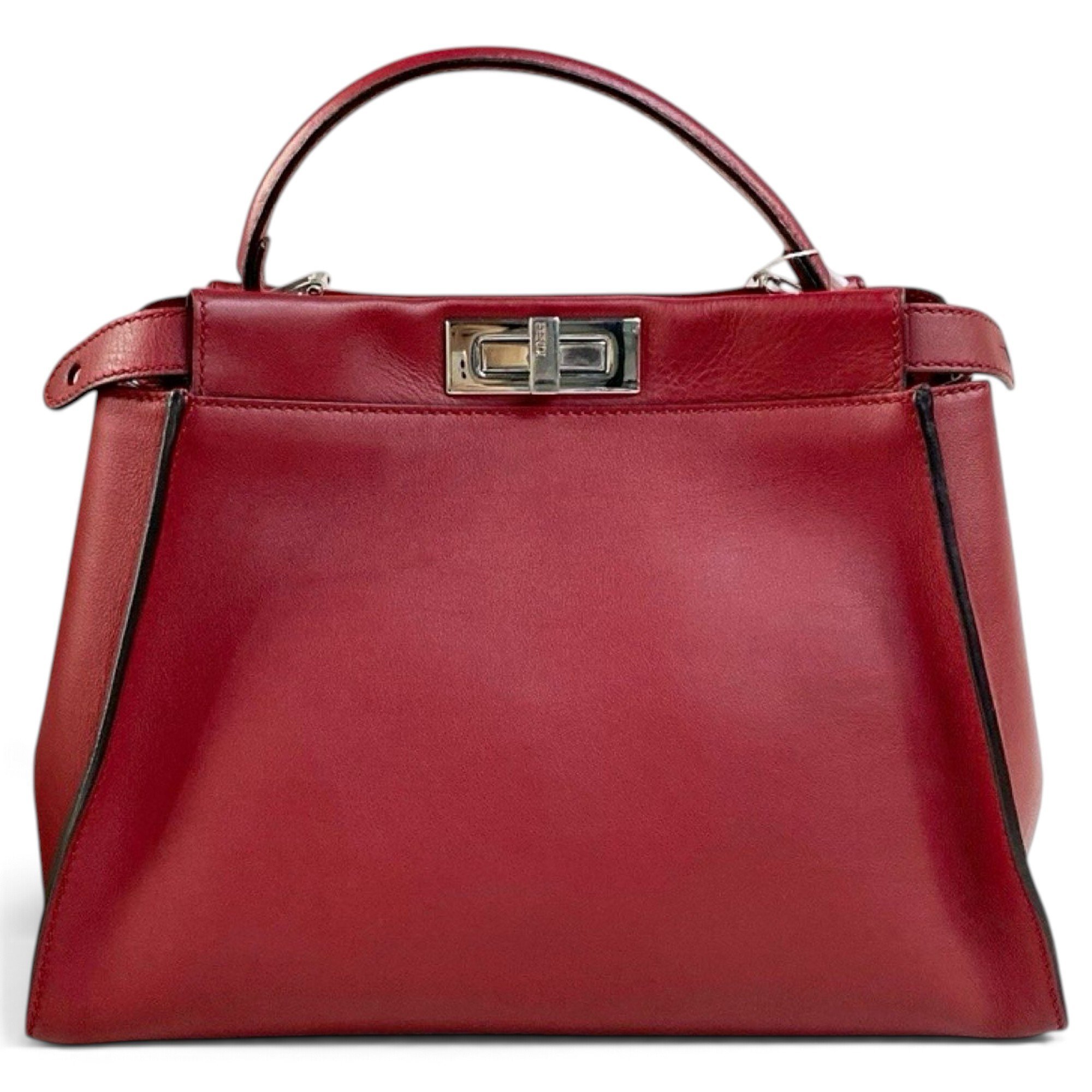 Peekaboo leather handbag