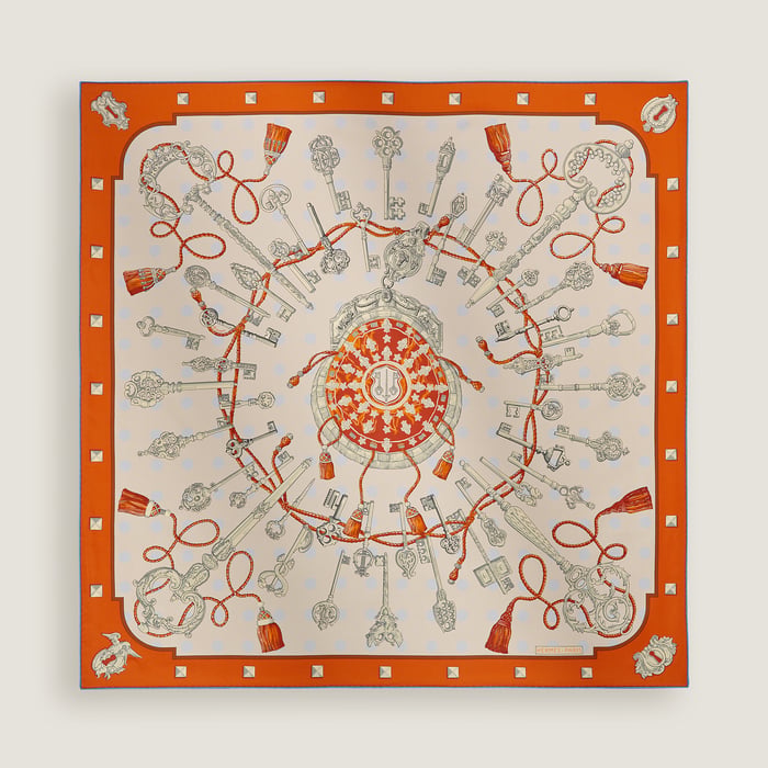 Les Cles Double Face Scarf 90