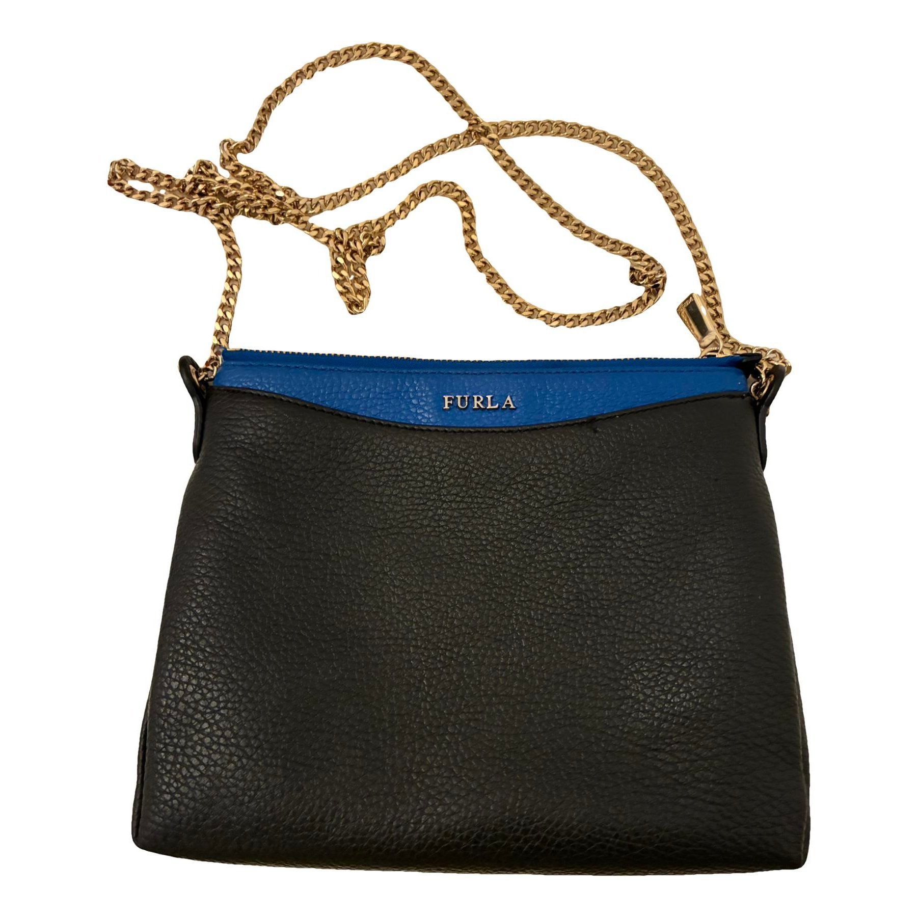 Leather clutch bag