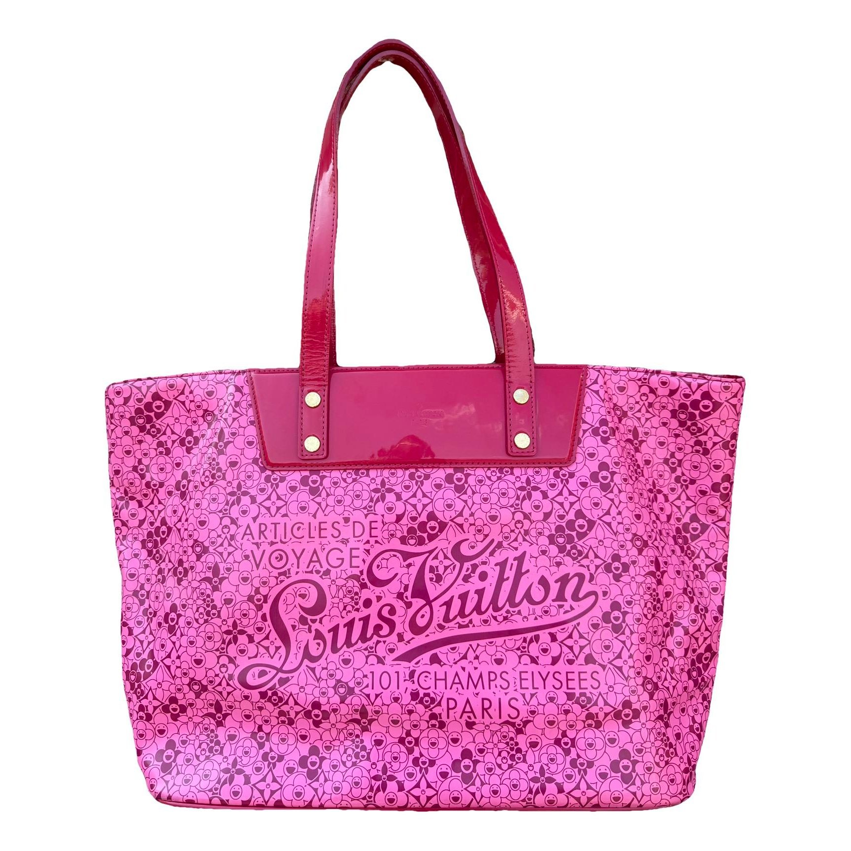 Patent leather tote
