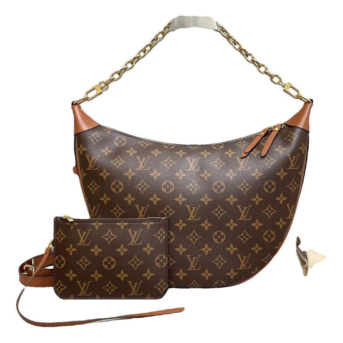Loop leather handbag