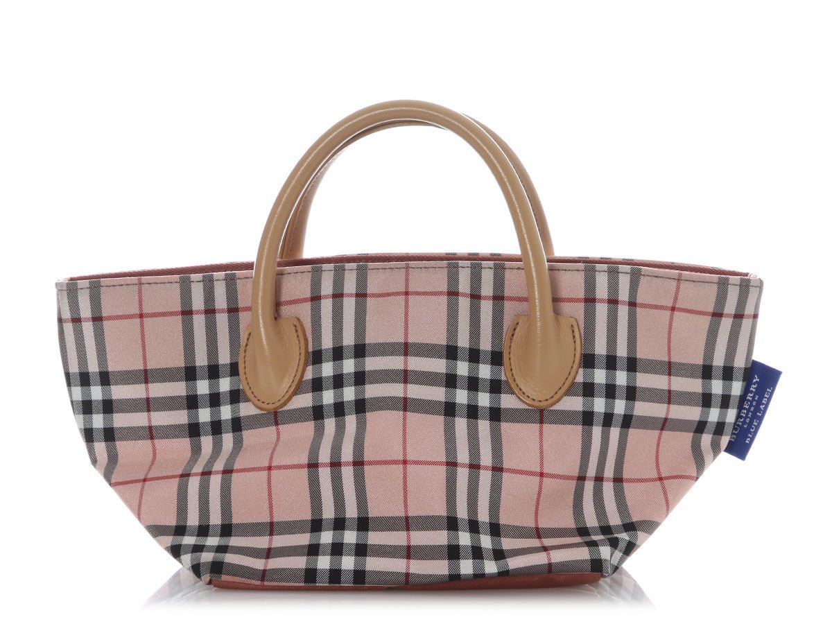 Burberry Burberry Small Pink Nova Check Tote