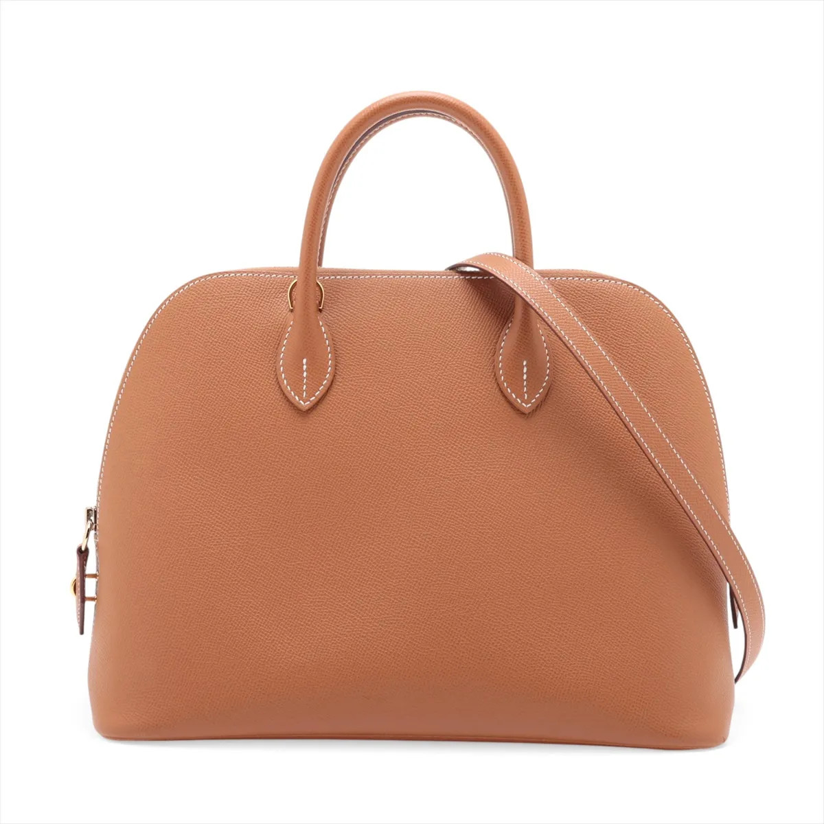 Hermès Bolide 1923 30 Veau Epsom Gold Gold Metal Fittings