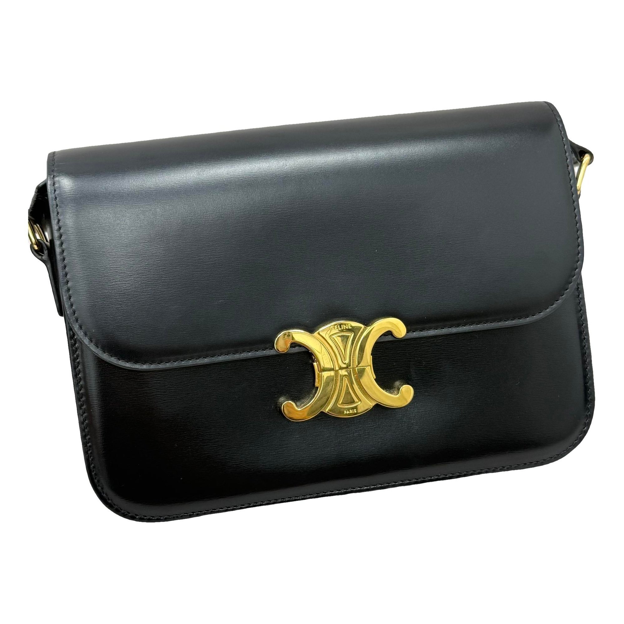 Triomphe leather handbag