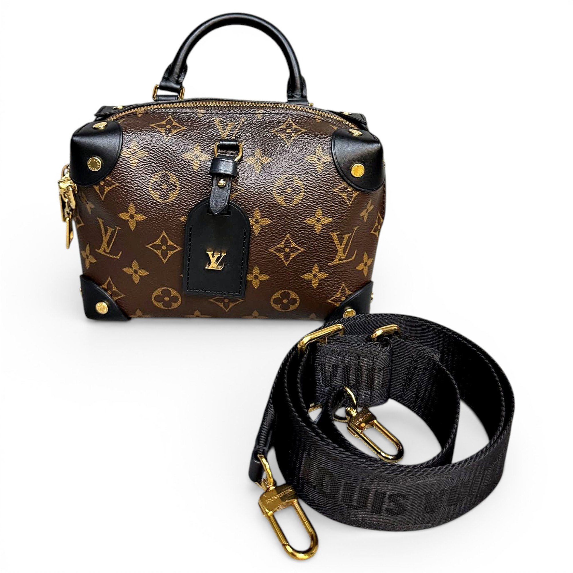 Petite Malle Souple leather handbag