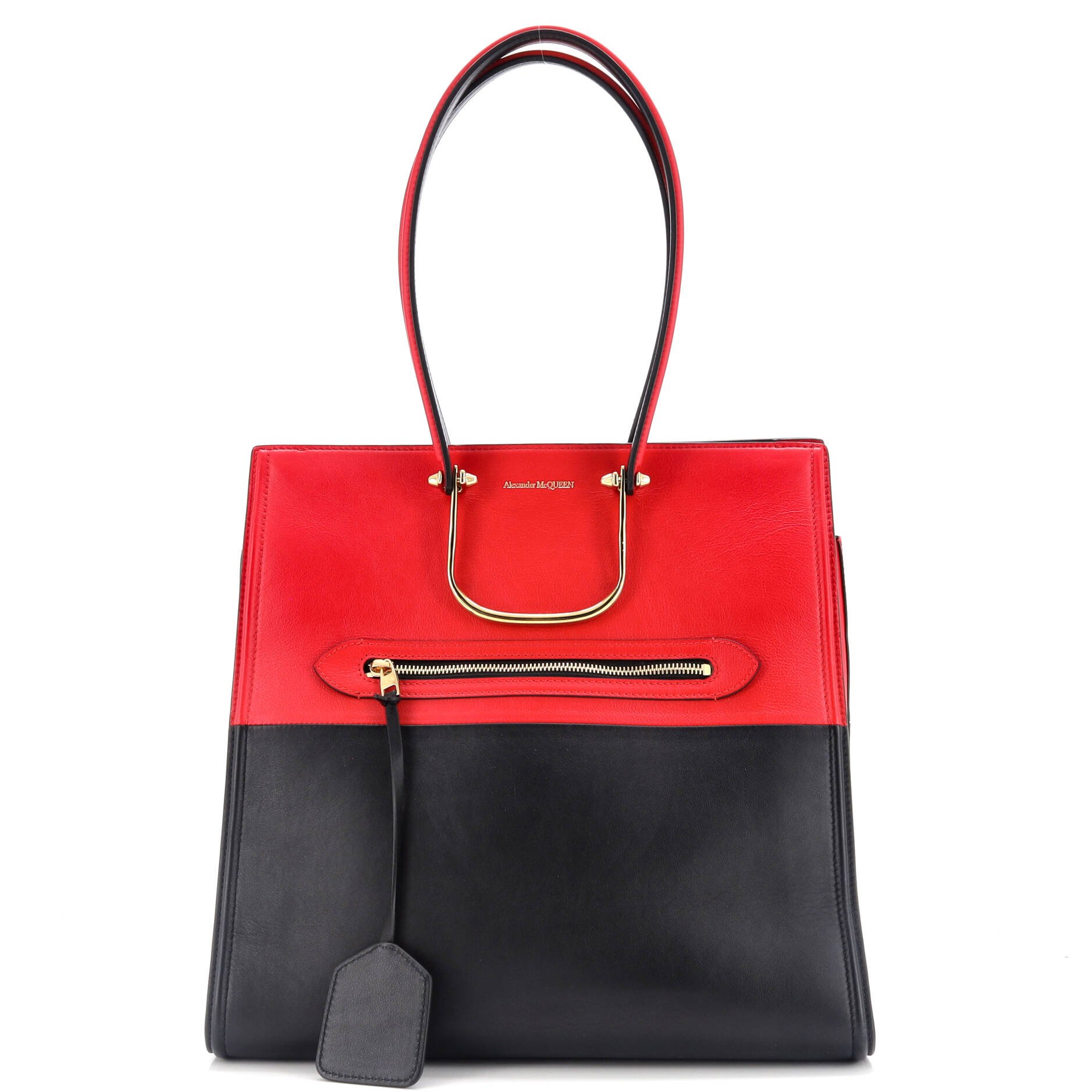 Alexander McQueen The Tall Story Tote Leather