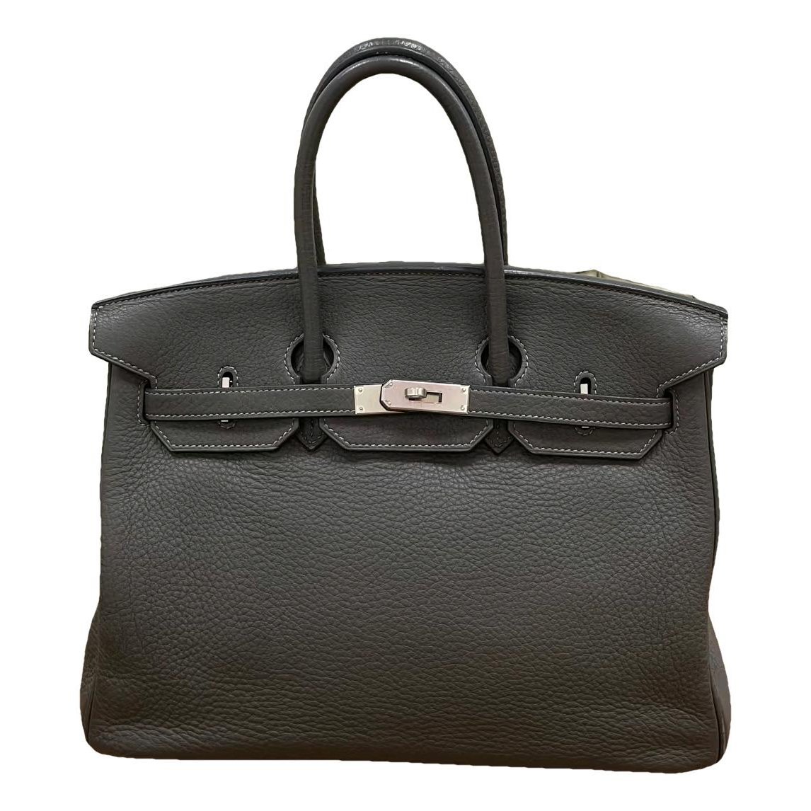 Birkin 35 leather handbag