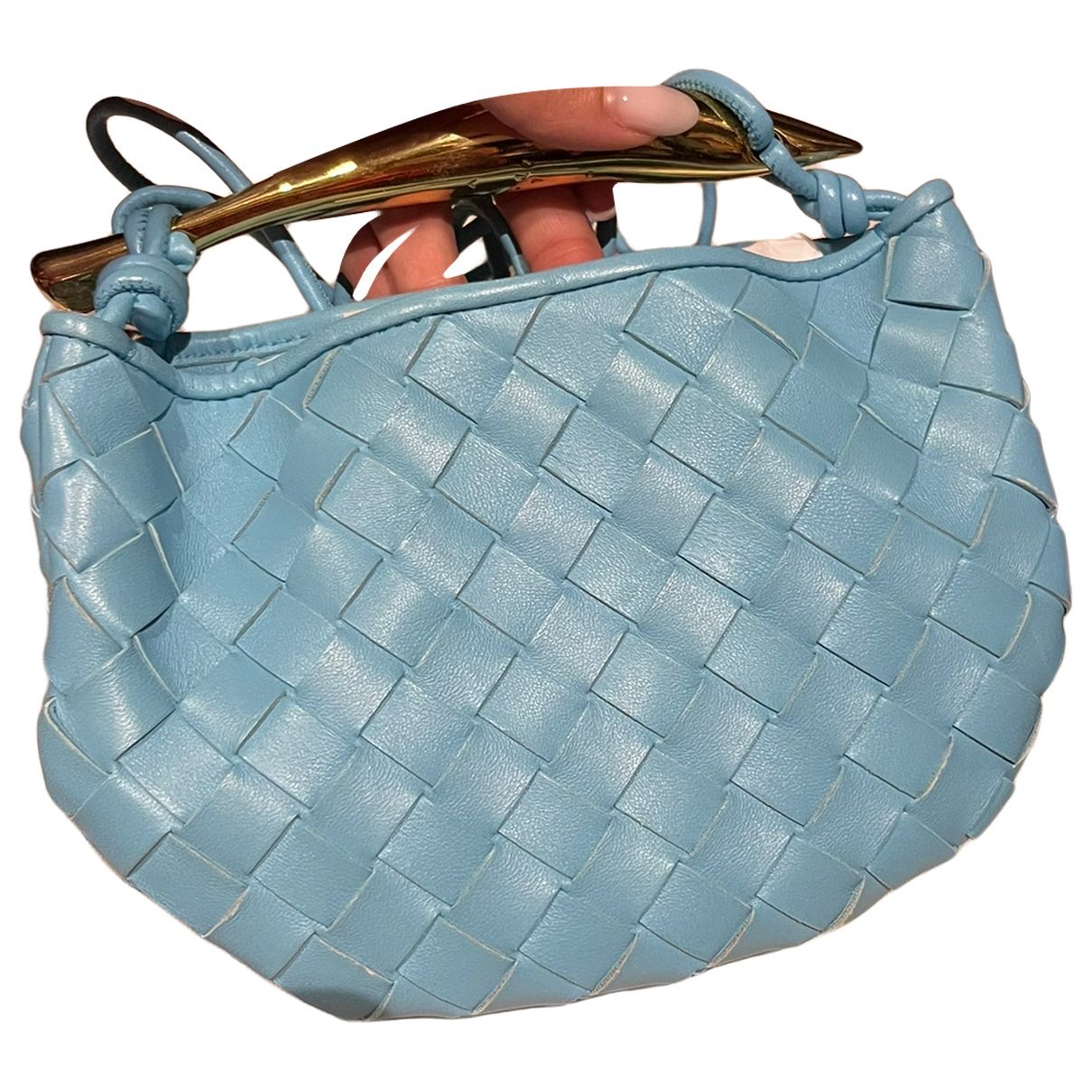 Leather clutch bag
