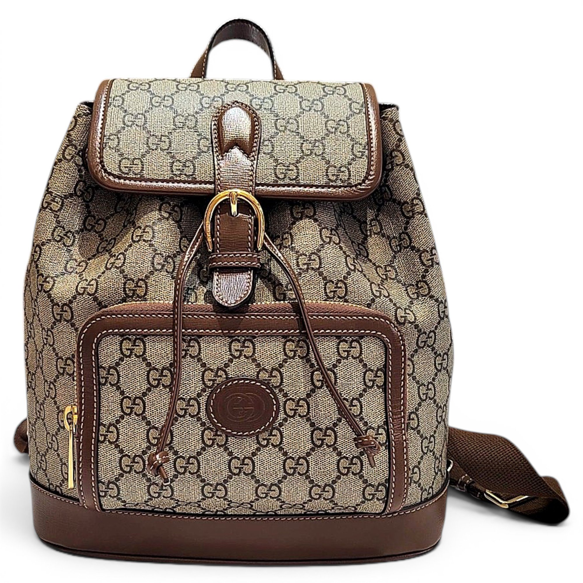 Leather backpack