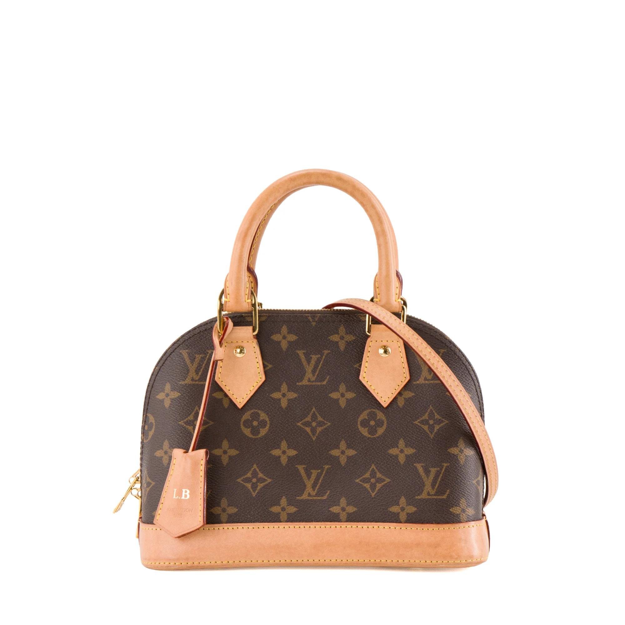 Louis Vuitton Alma BB leather bag