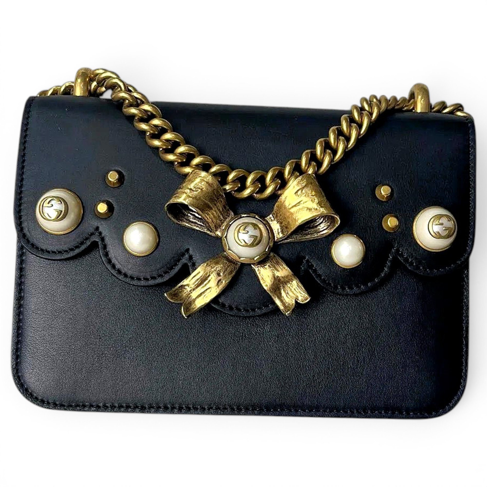 Peony leather handbag