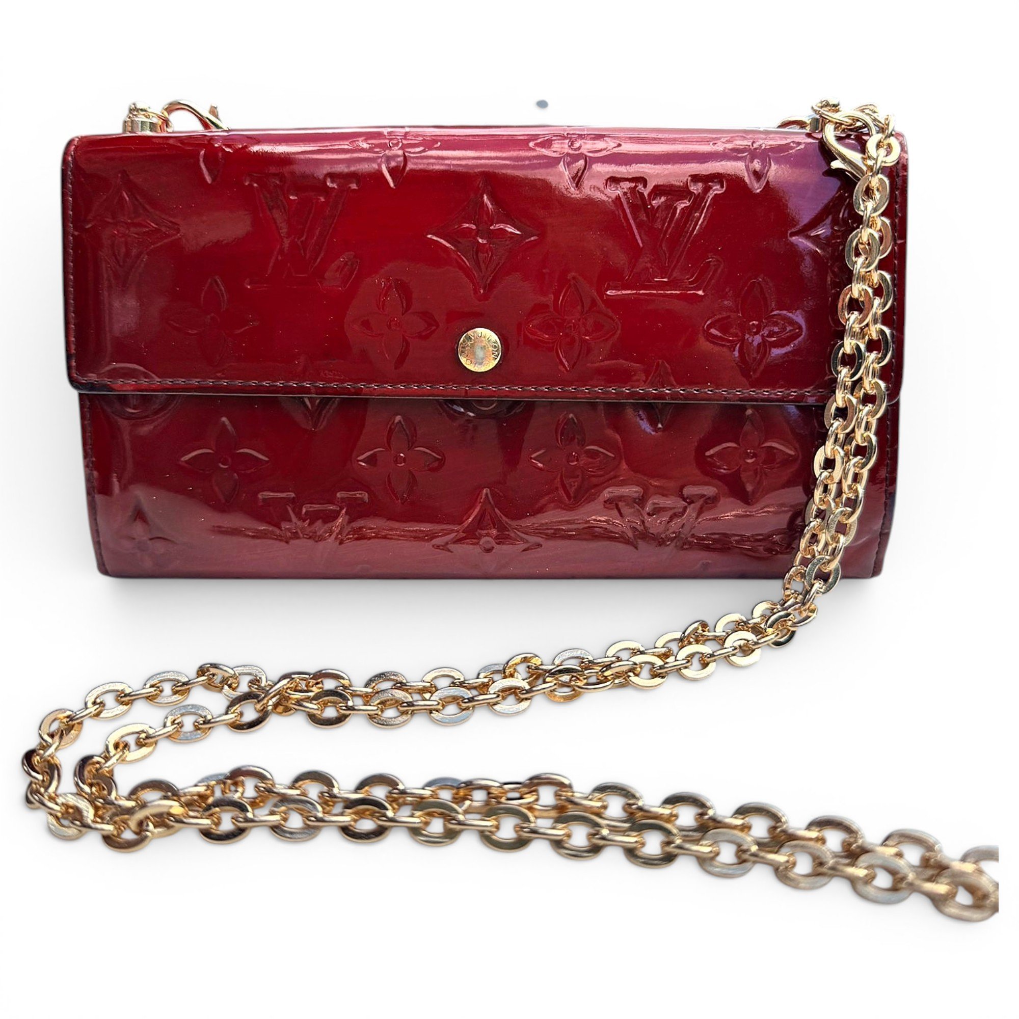 Patent leather crossbody bag