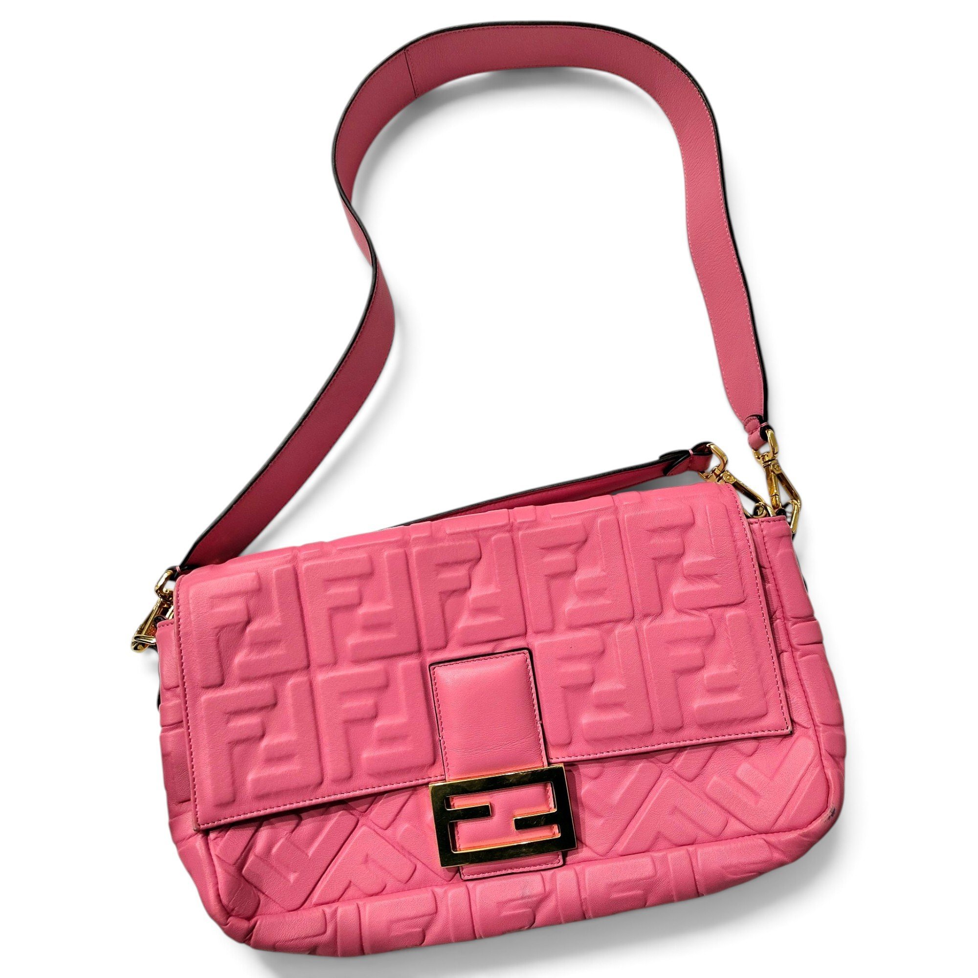 Baguette leather handbag