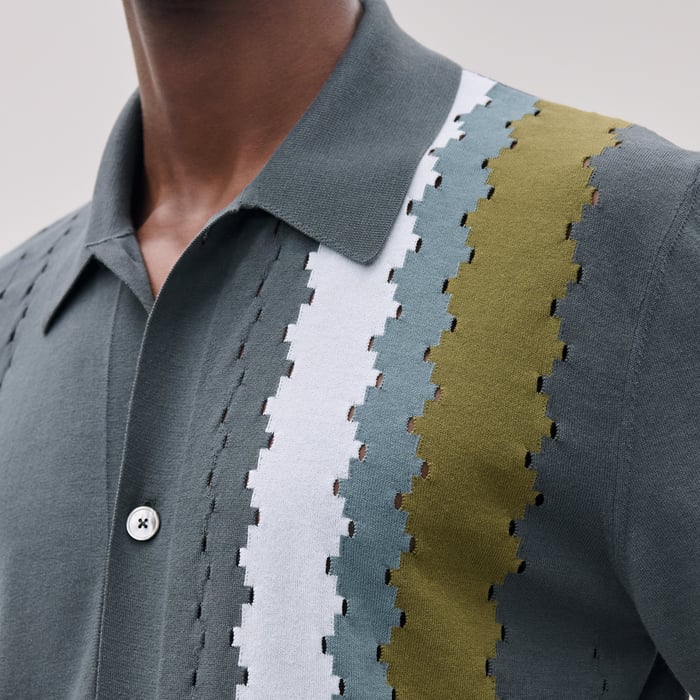 Orage "Couleurs Poinconnees" Short-sleeve Shirt