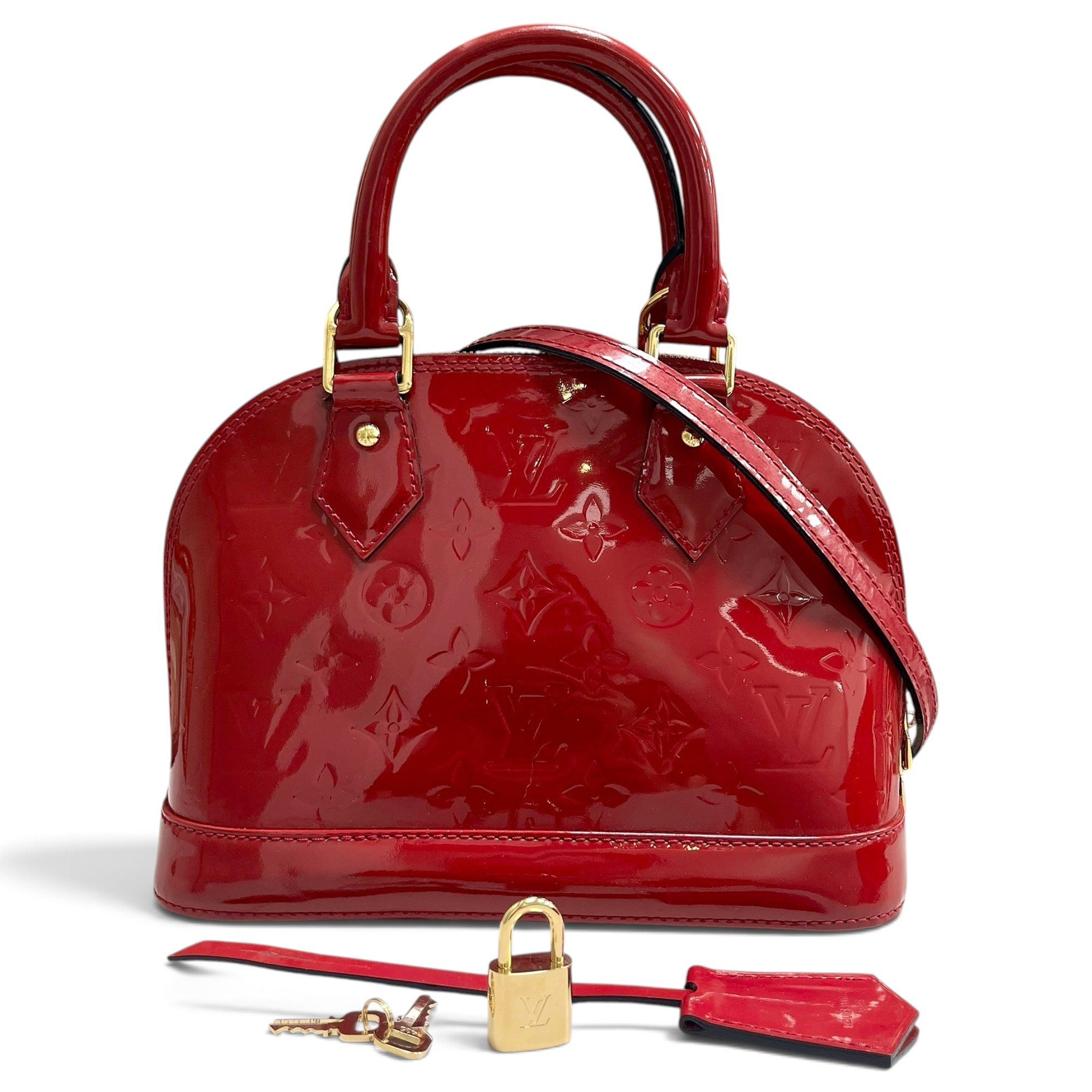 Alma BB patent leather handbag