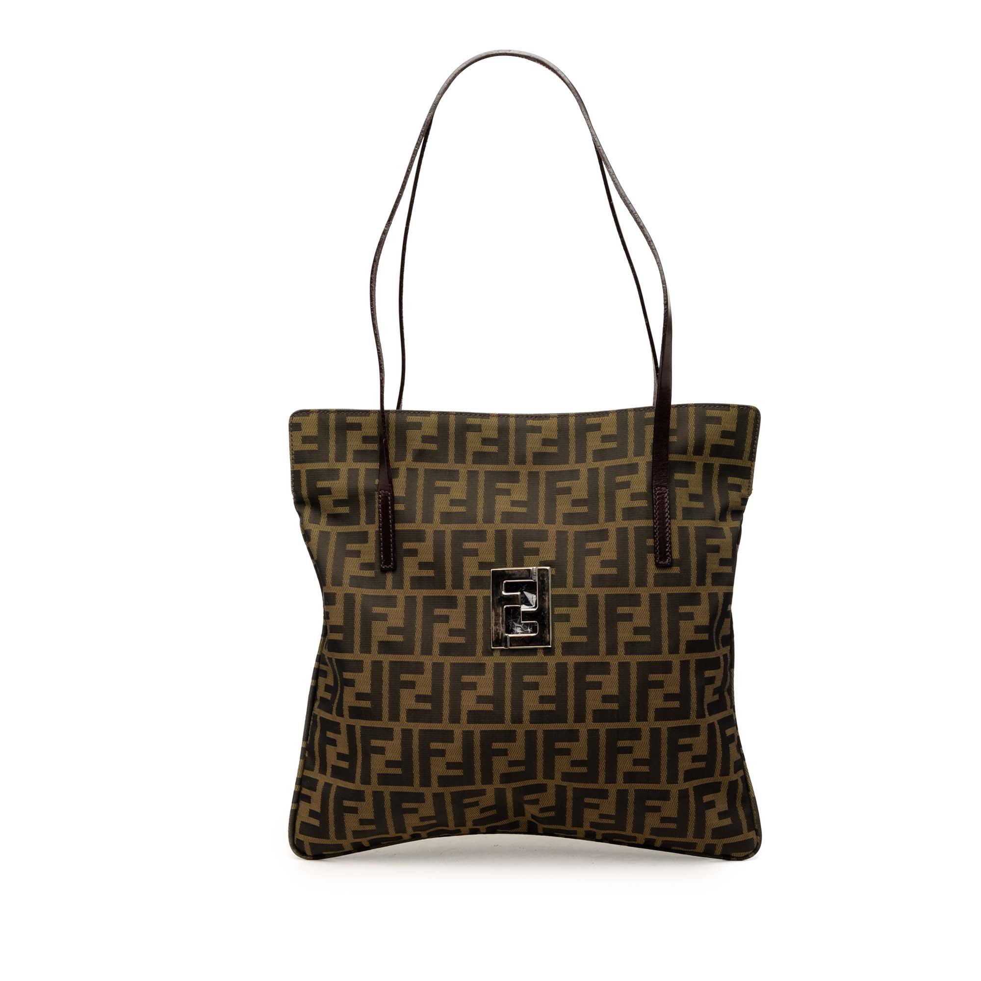 Pocket leather tote