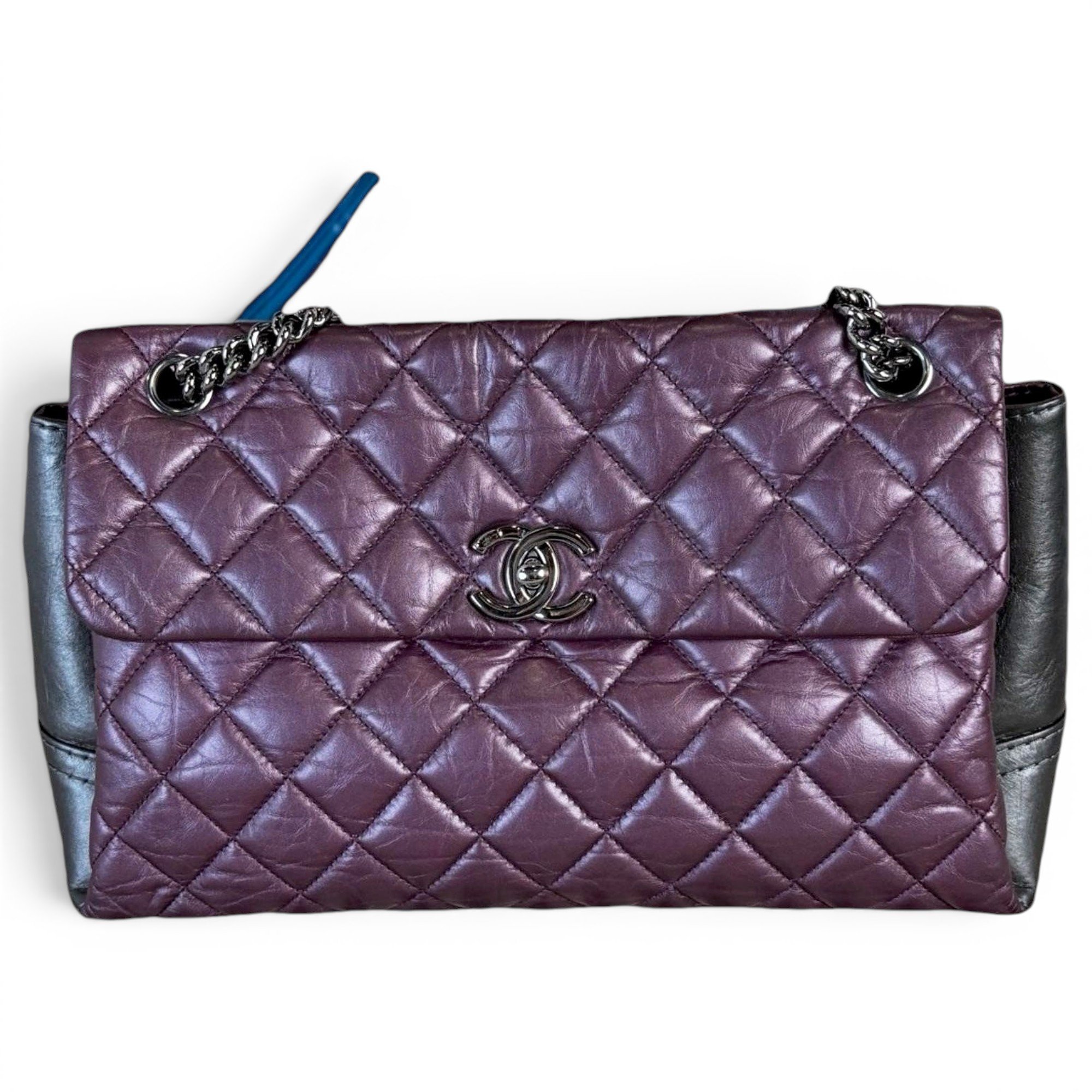 Petite Shopping Tote leather bag